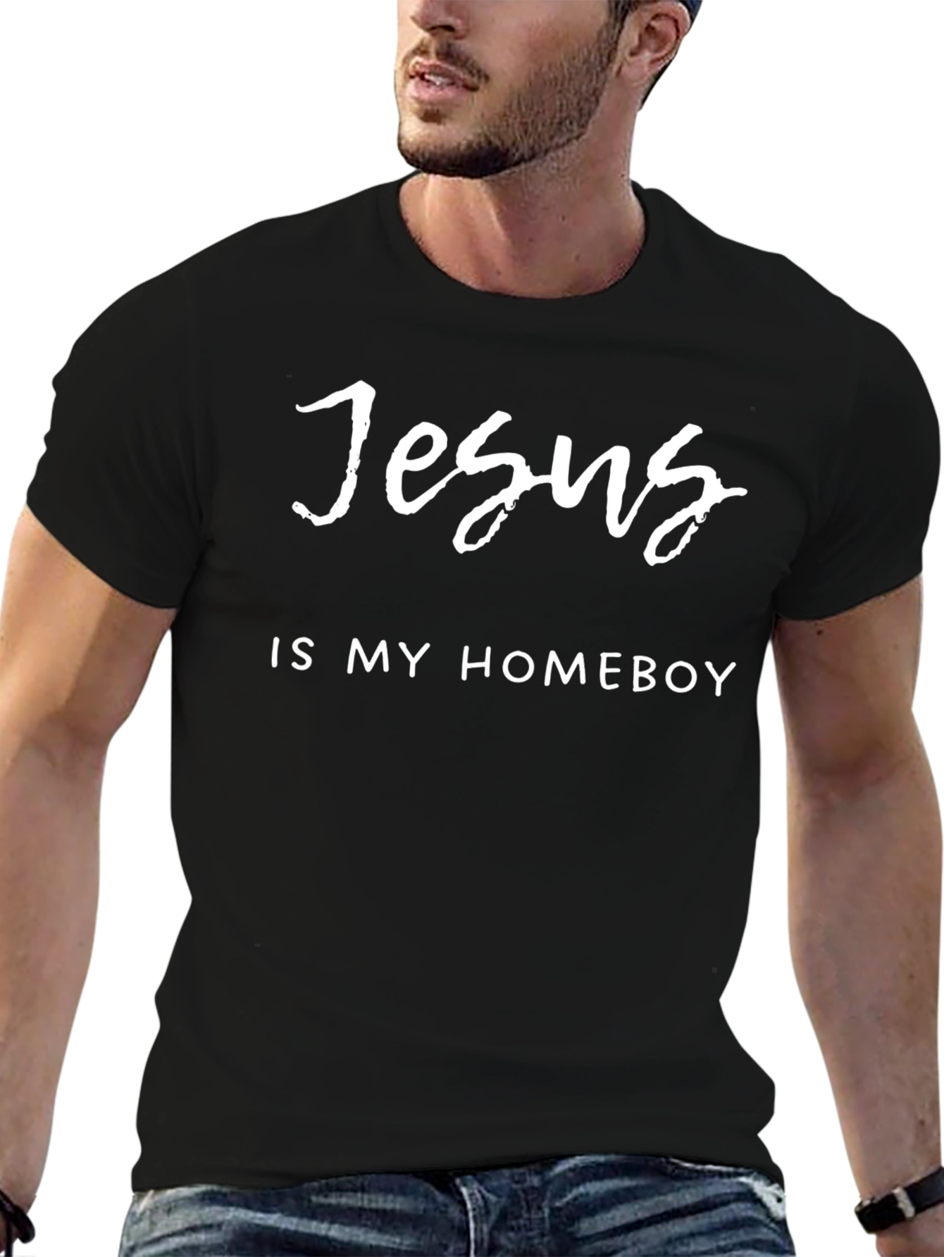 Jesus is My Homeboy Black T-Shirt