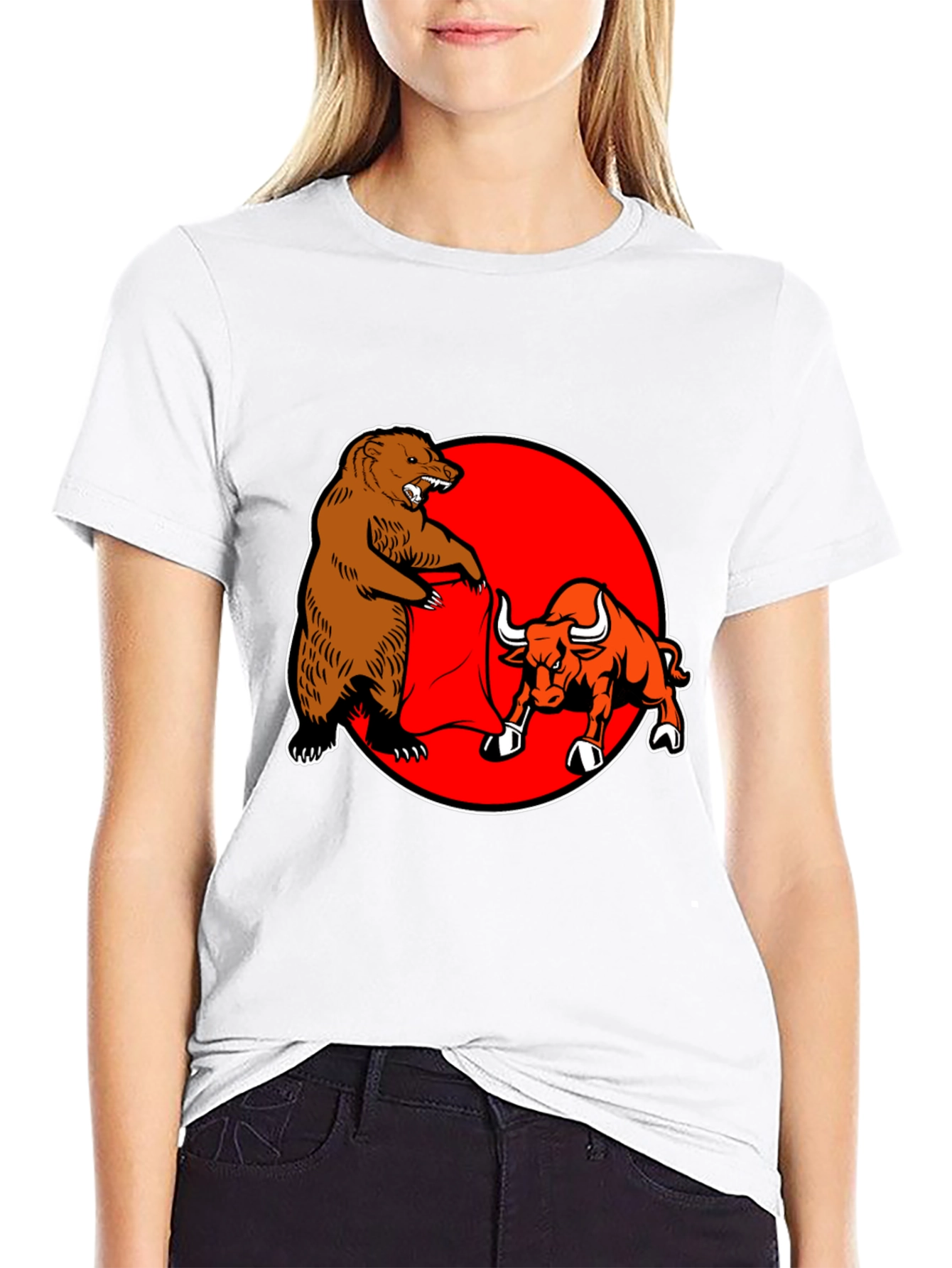 Bull and Bear Fight T-Shirt