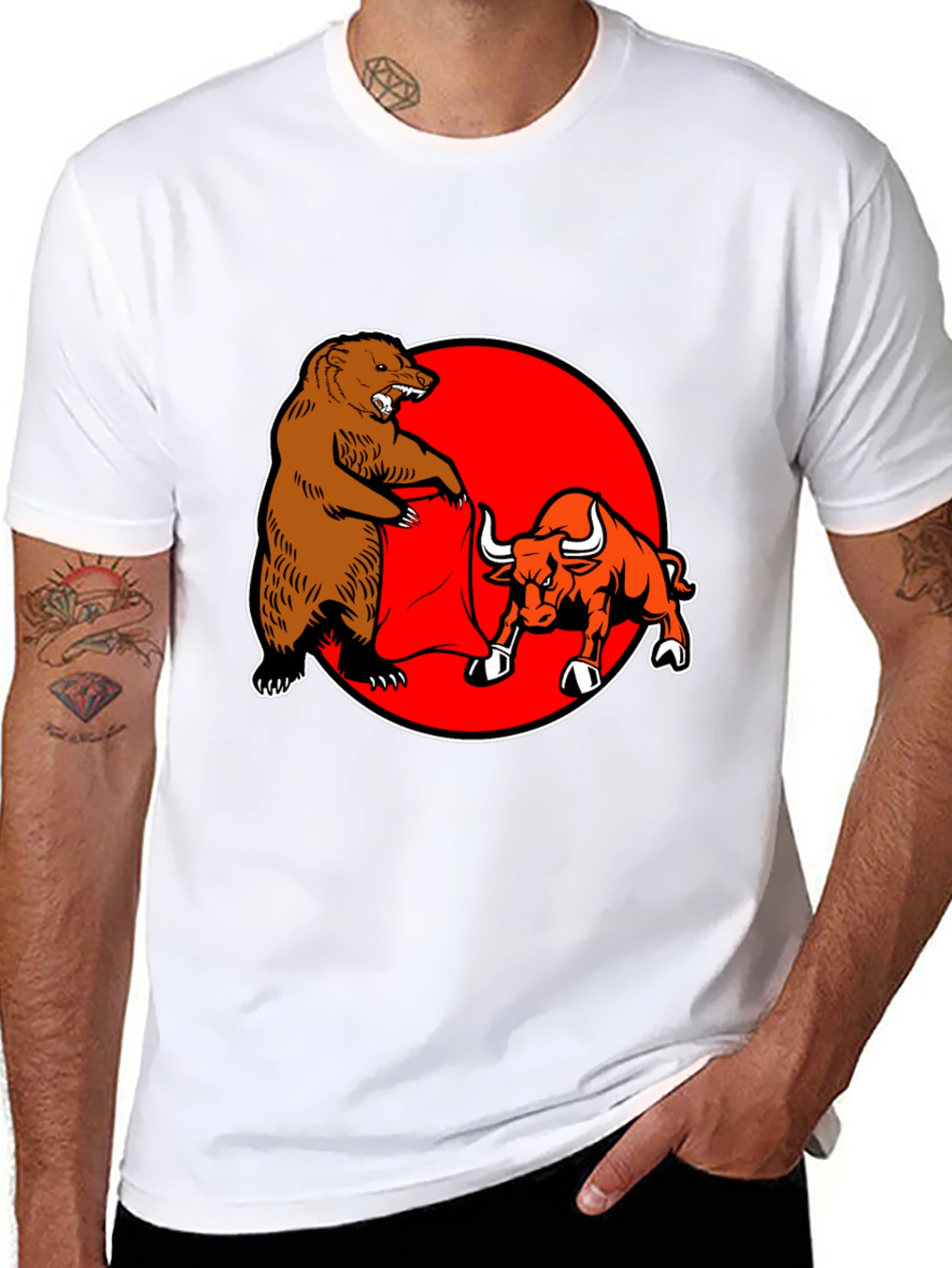 Bull and Bear Fight T-Shirt