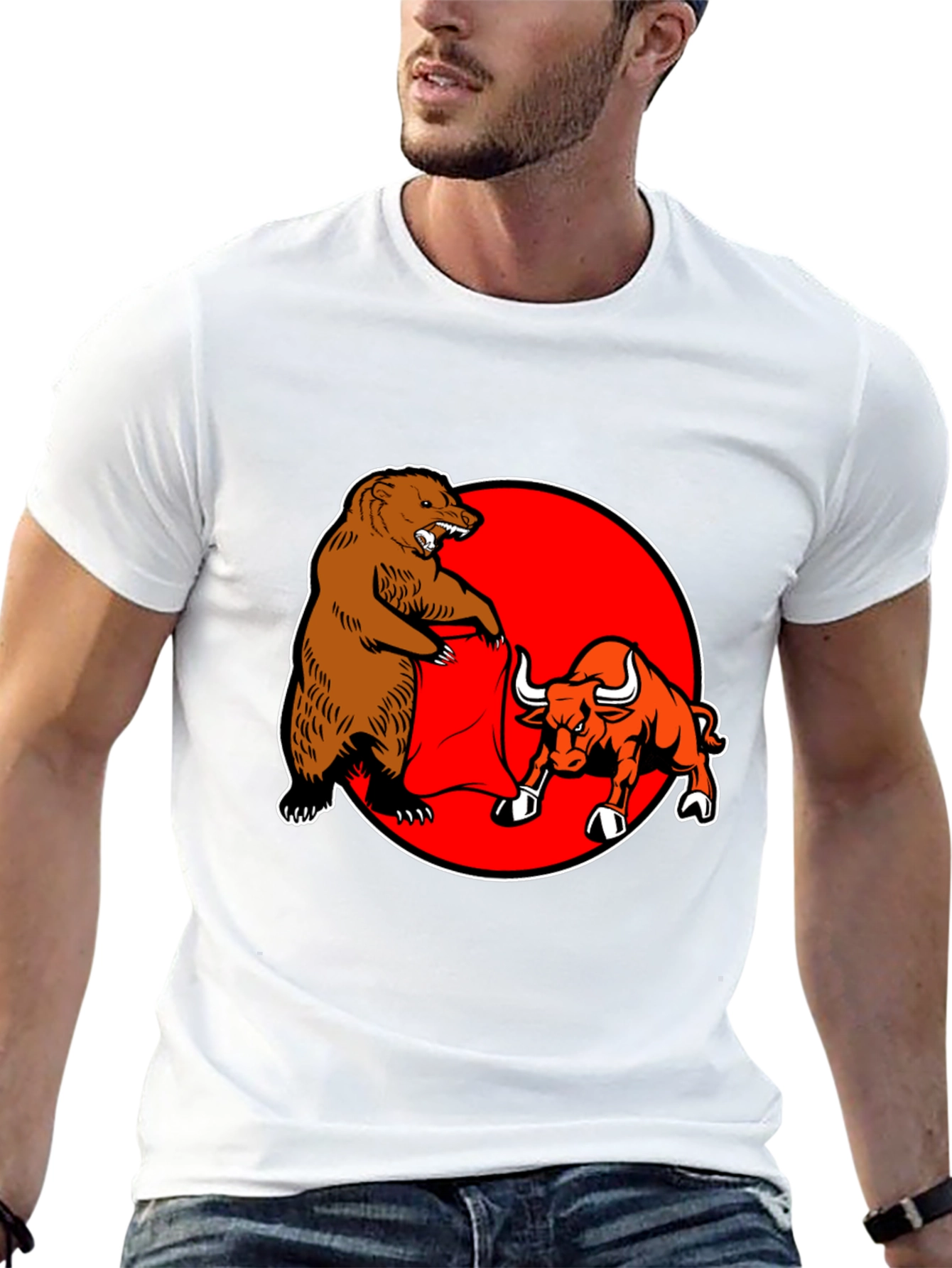Bull and Bear Fight T-Shirt