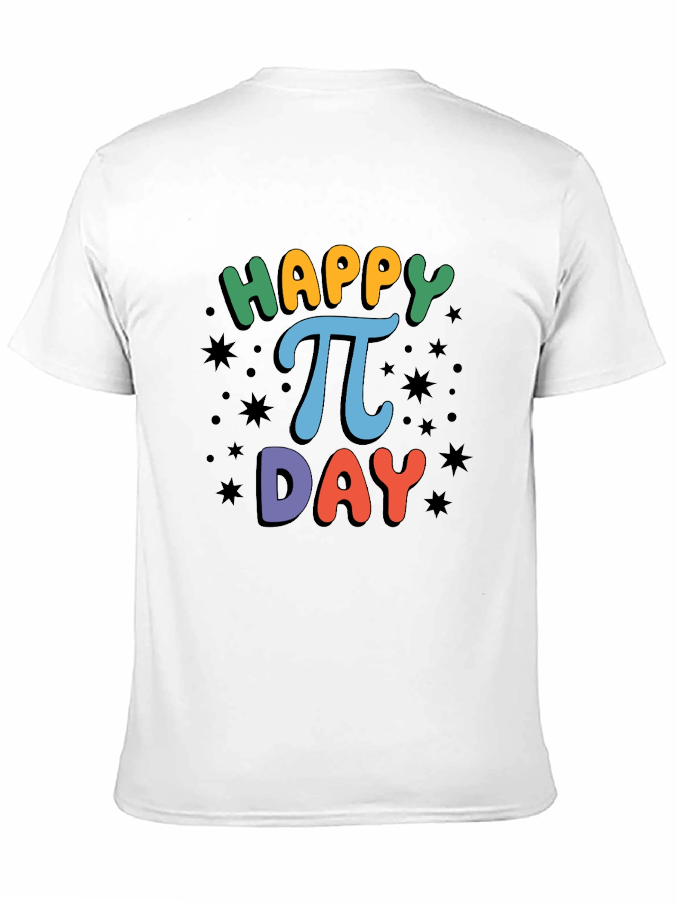 Happy Pi Day T-Shirt Black Cotton Unisex