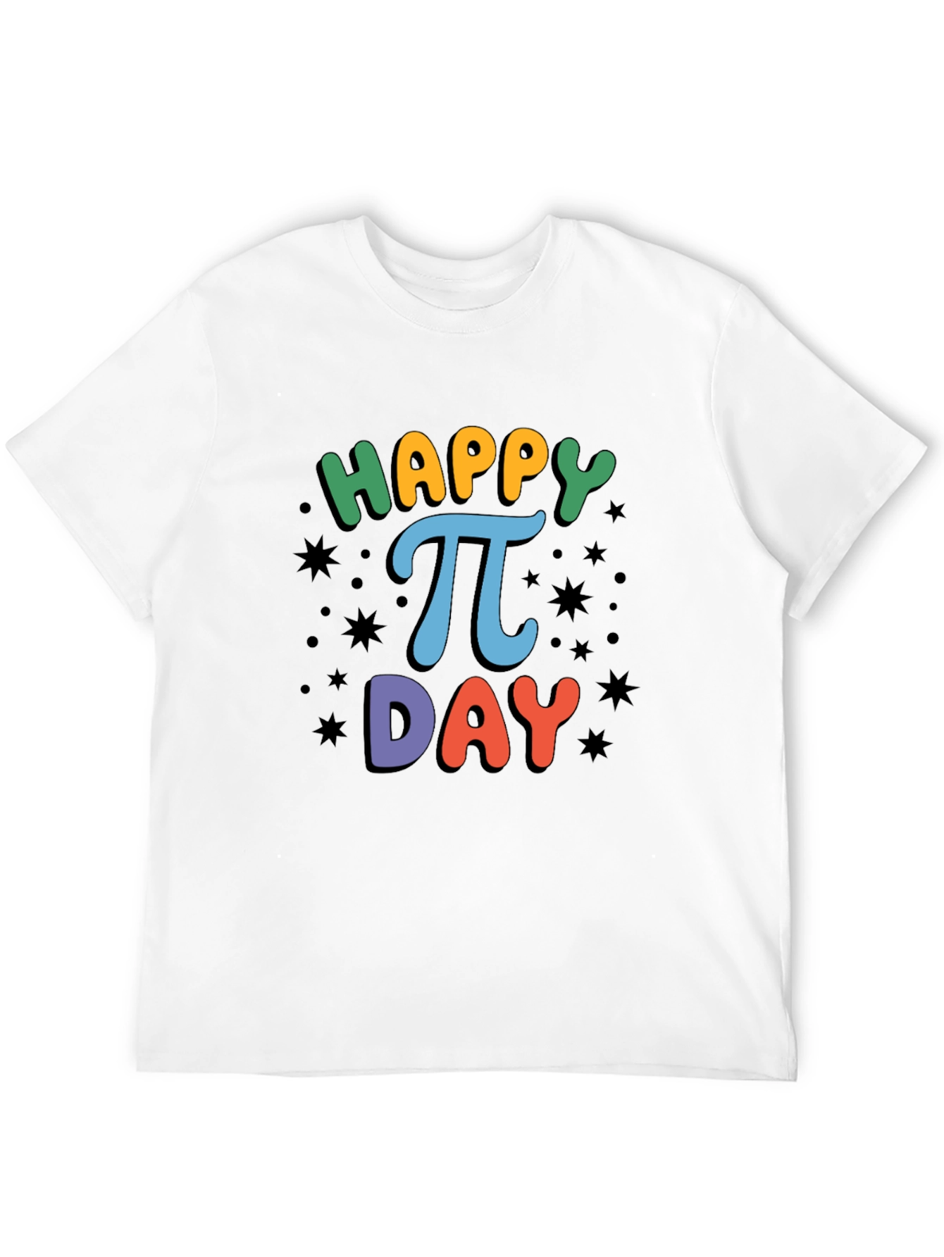 Happy Pi Day T-Shirt Black Cotton Unisex
