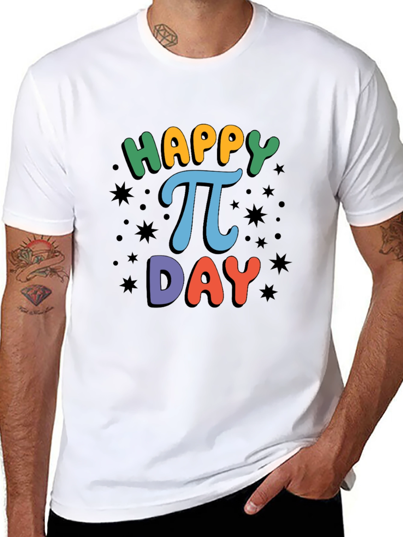 Happy Pi Day T-Shirt Black Cotton Unisex