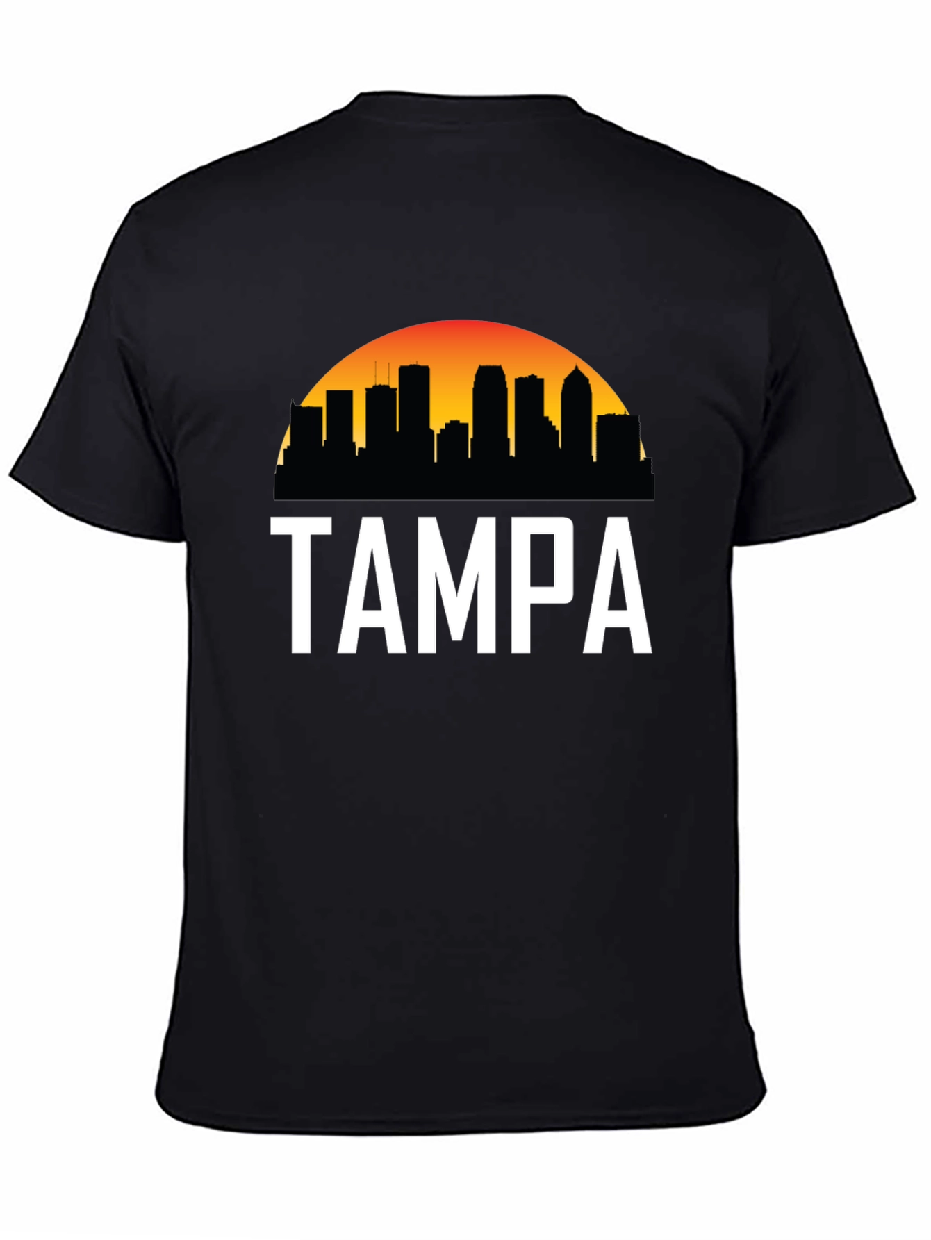 Tampa Skyline Graphic Tee - City Pride Black T-Shirt