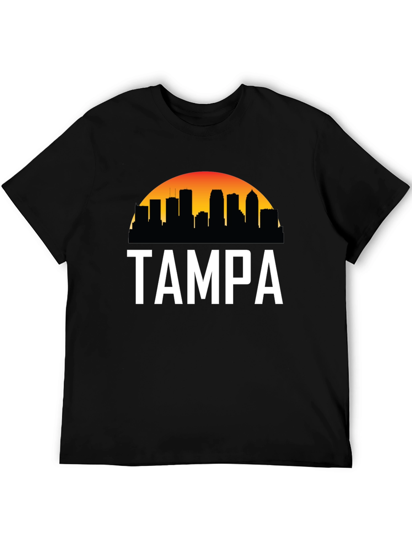 Tampa Skyline Graphic Tee - City Pride Black T-Shirt