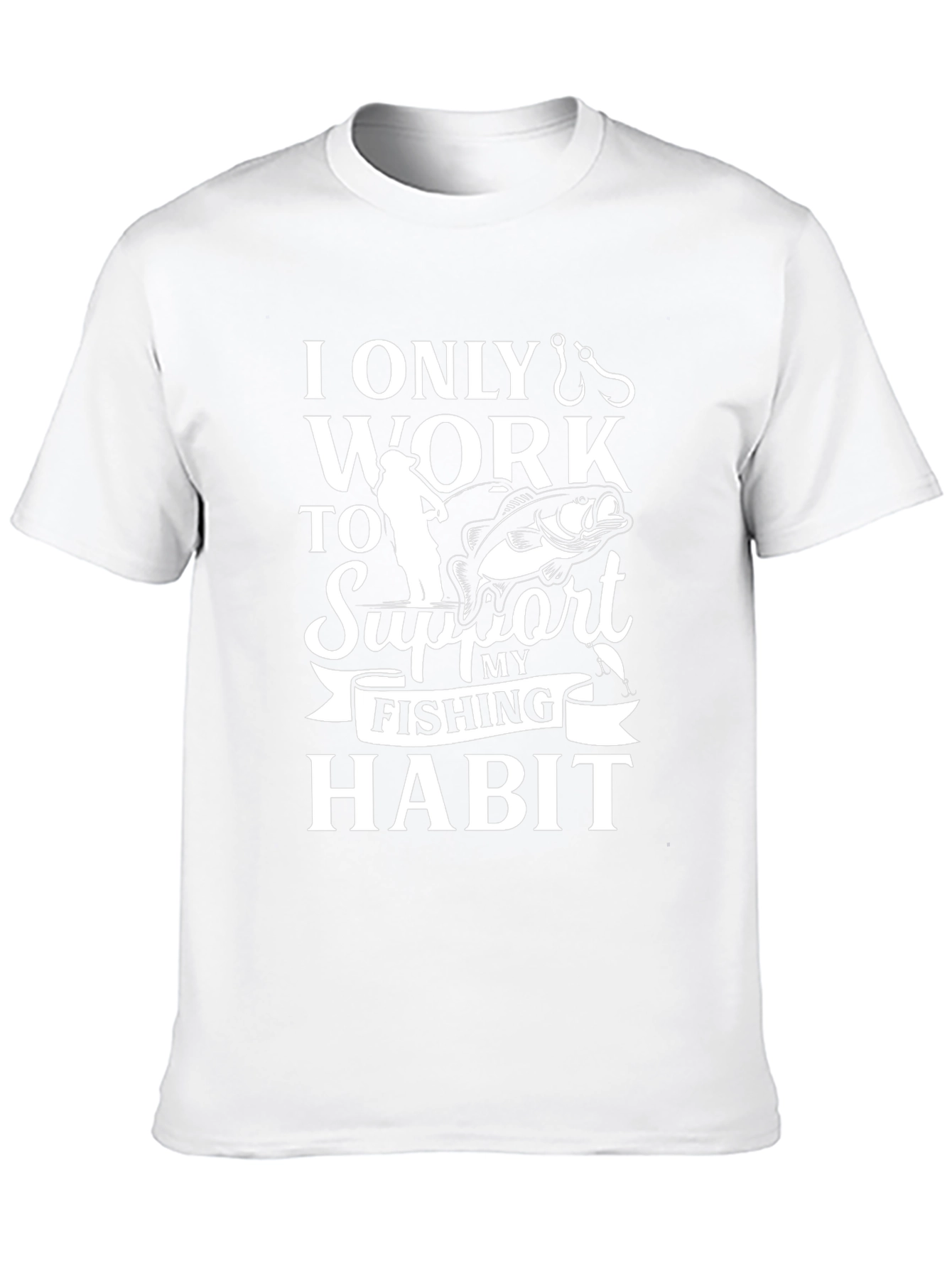 Fishing Habit Graphic Tee - Mens Black T-Shirt