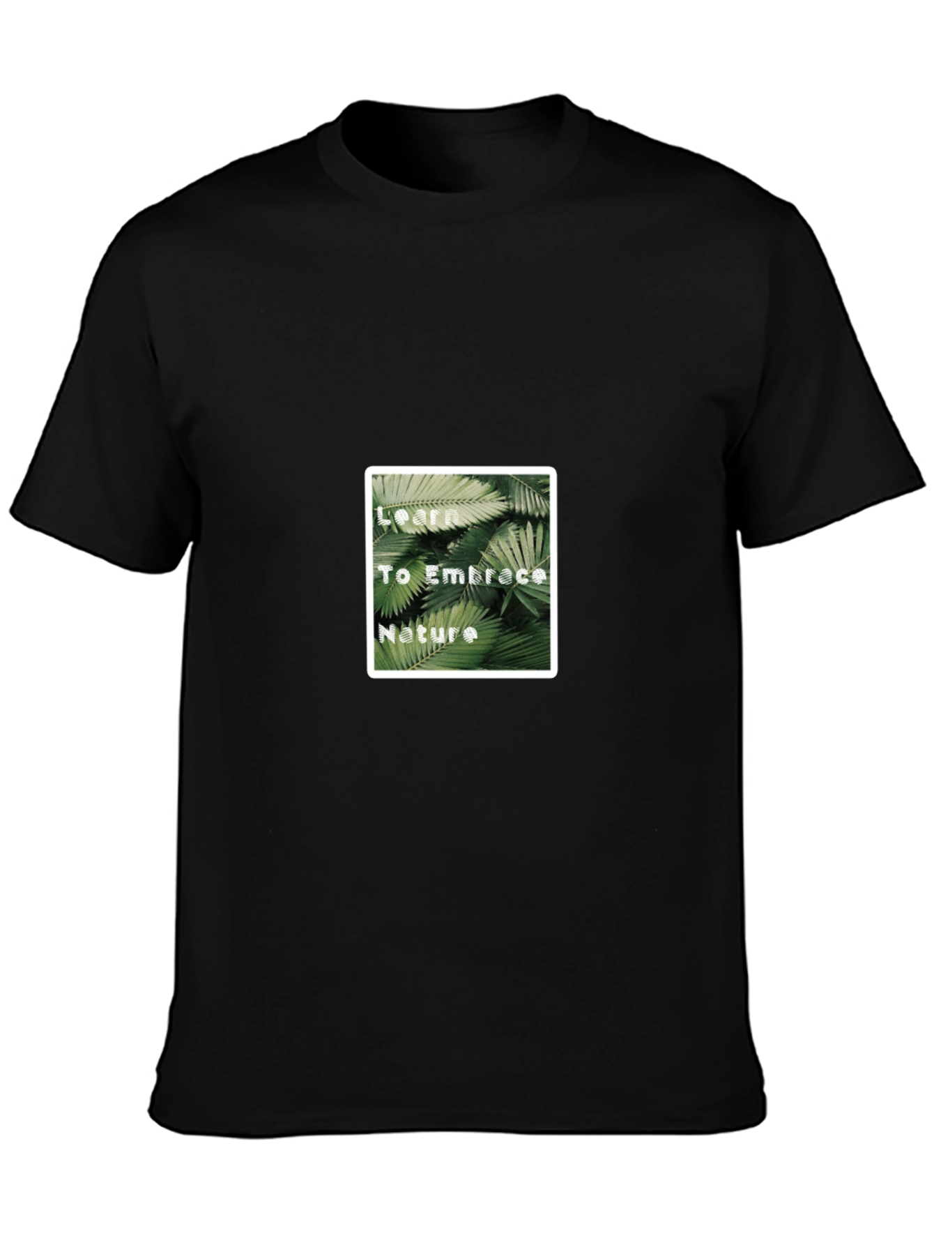 Nature Embrace Black T-Shirt