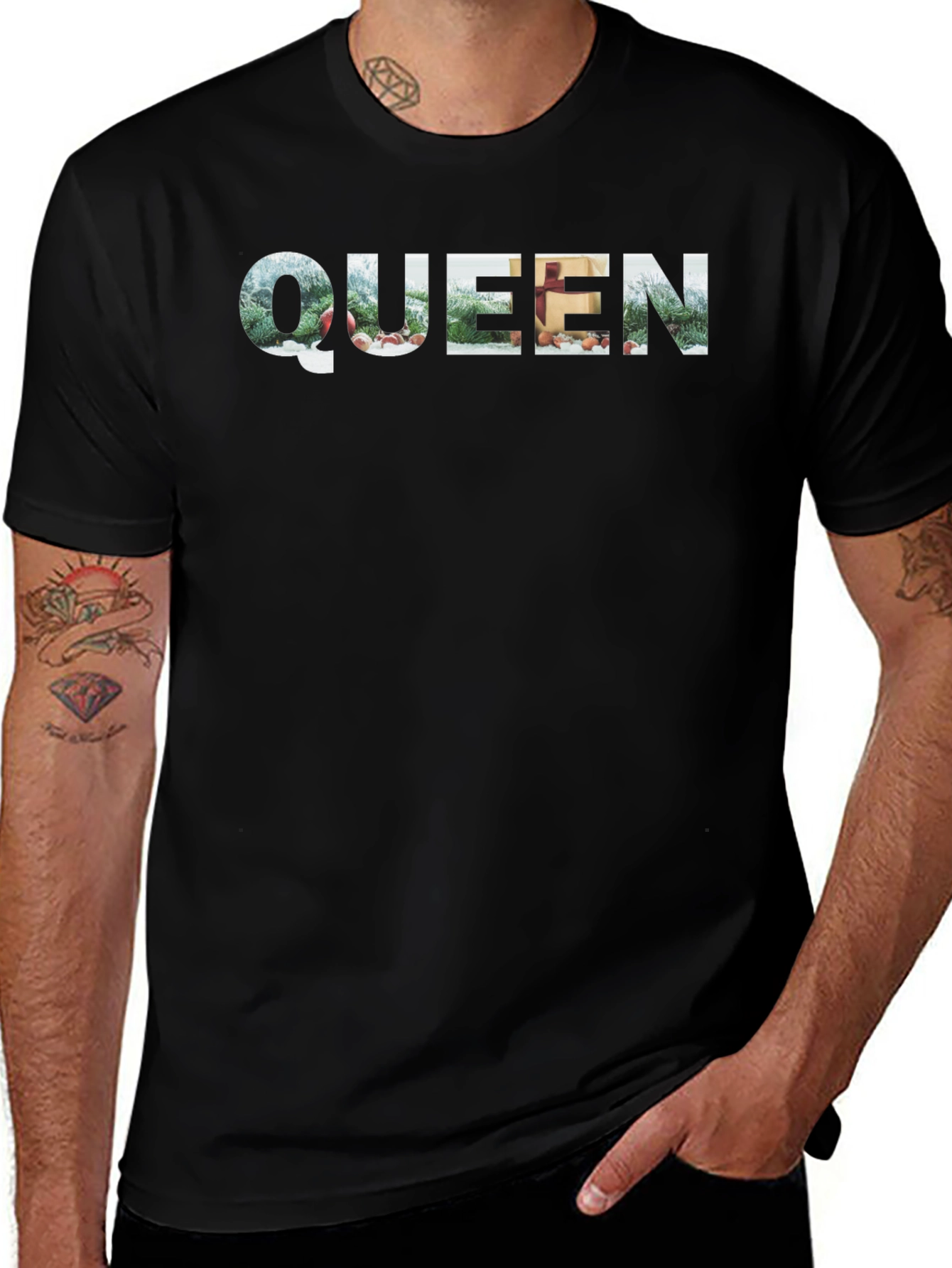 Queen Winter Holiday Graphic T-Shirt
