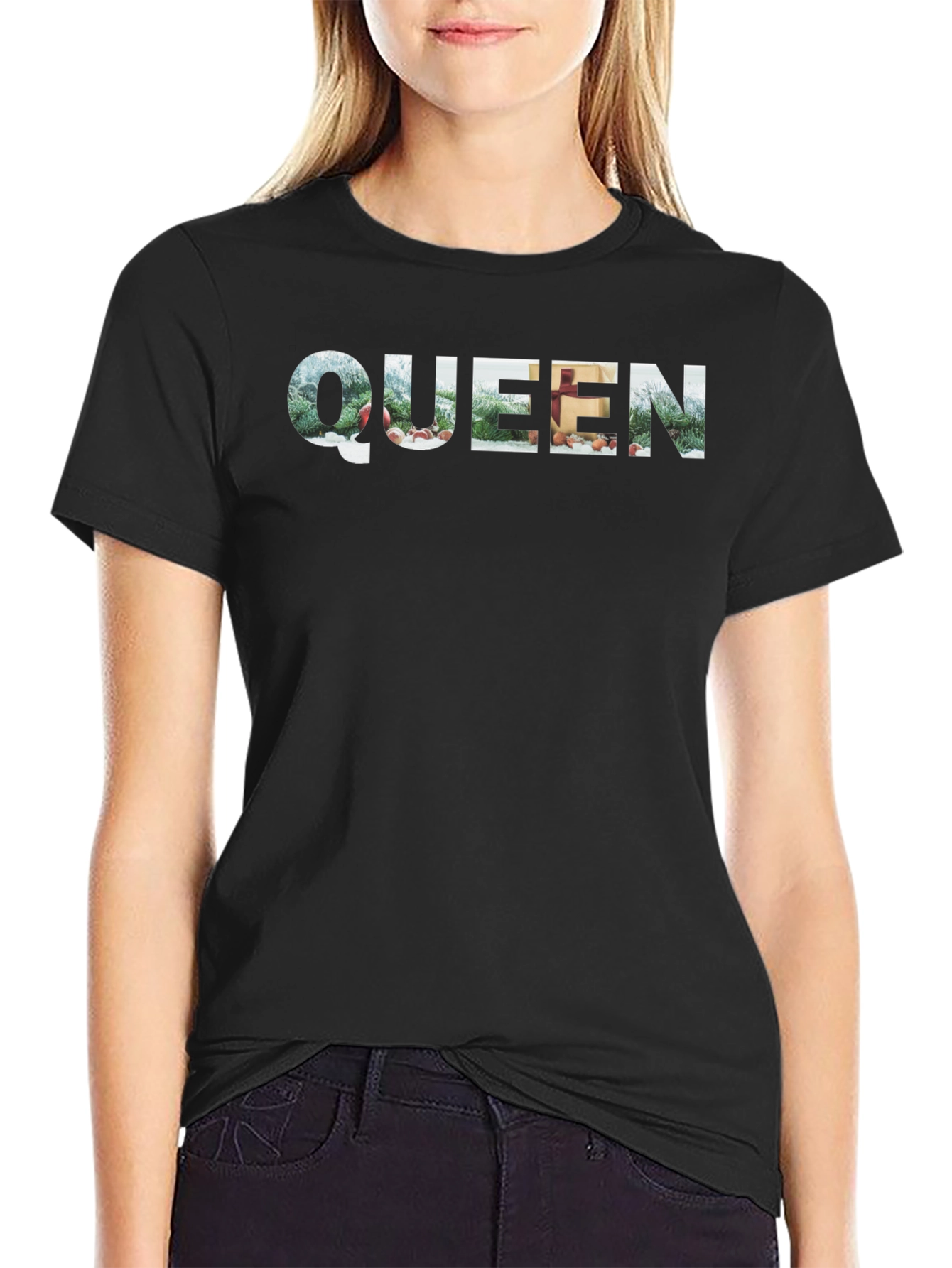 Queen Winter Holiday Graphic T-Shirt