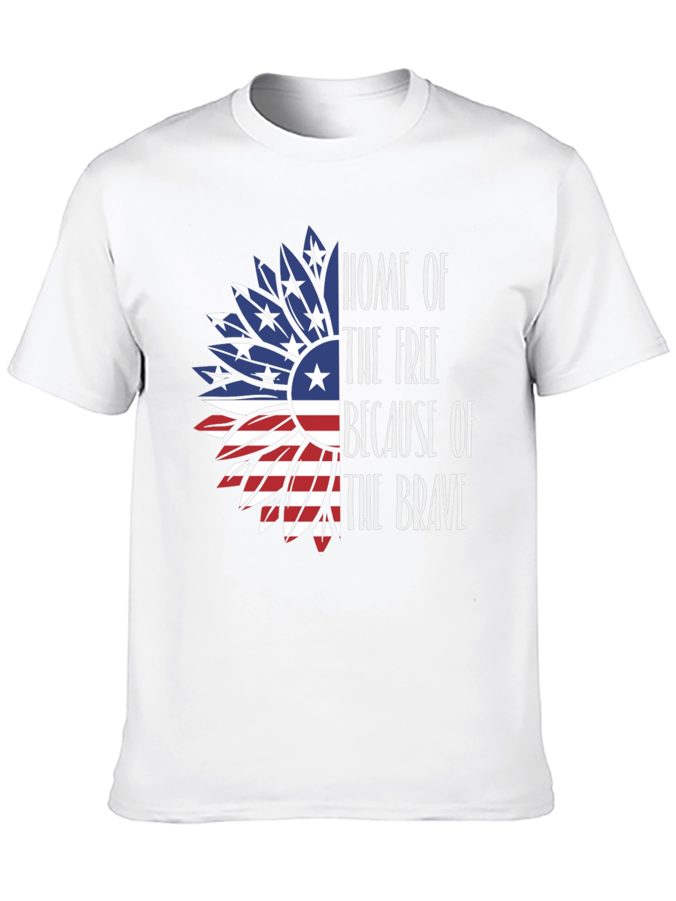 Patriotic Sunflower Graphic T-Shirt