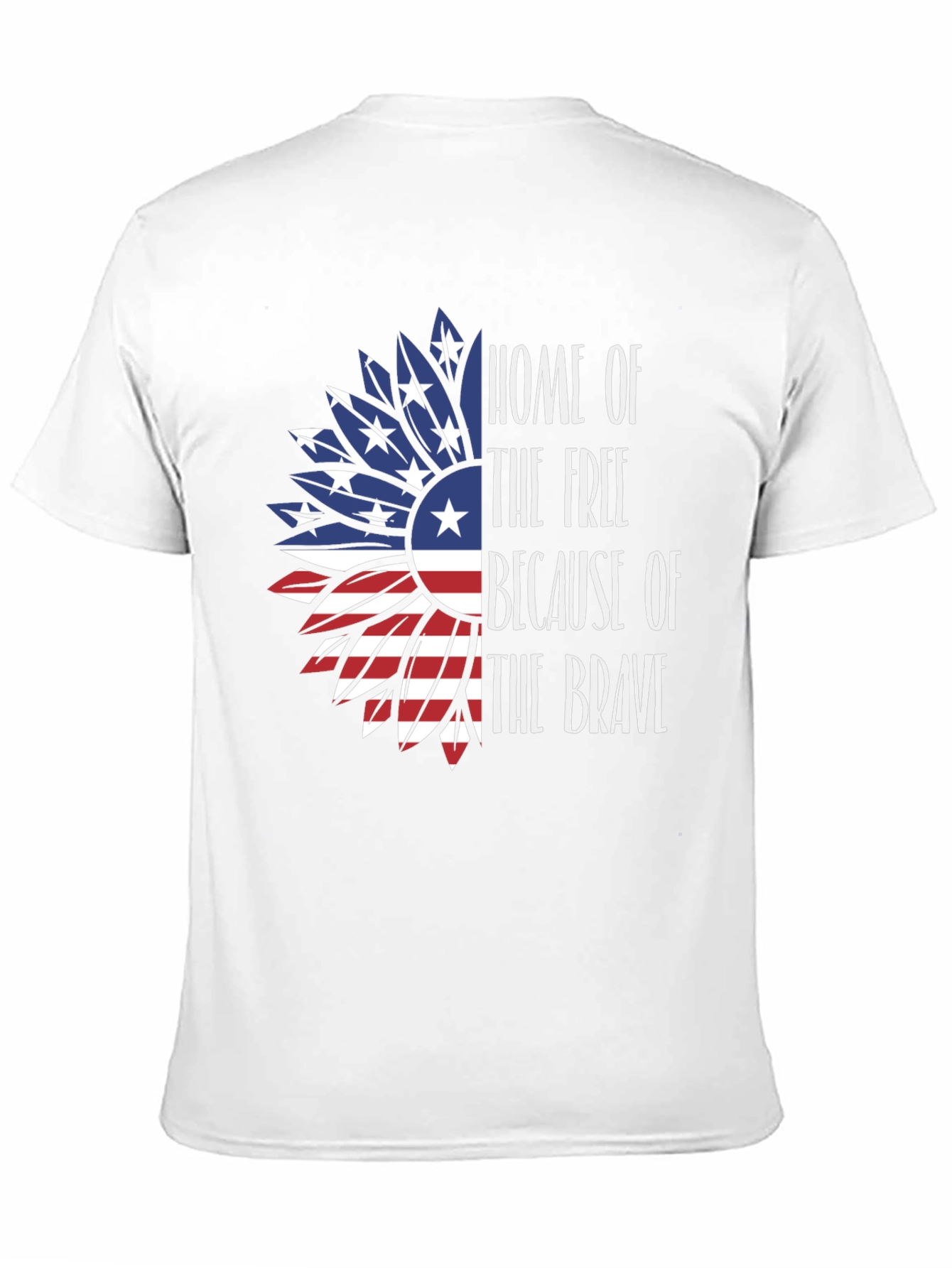 Patriotic Sunflower Graphic T-Shirt