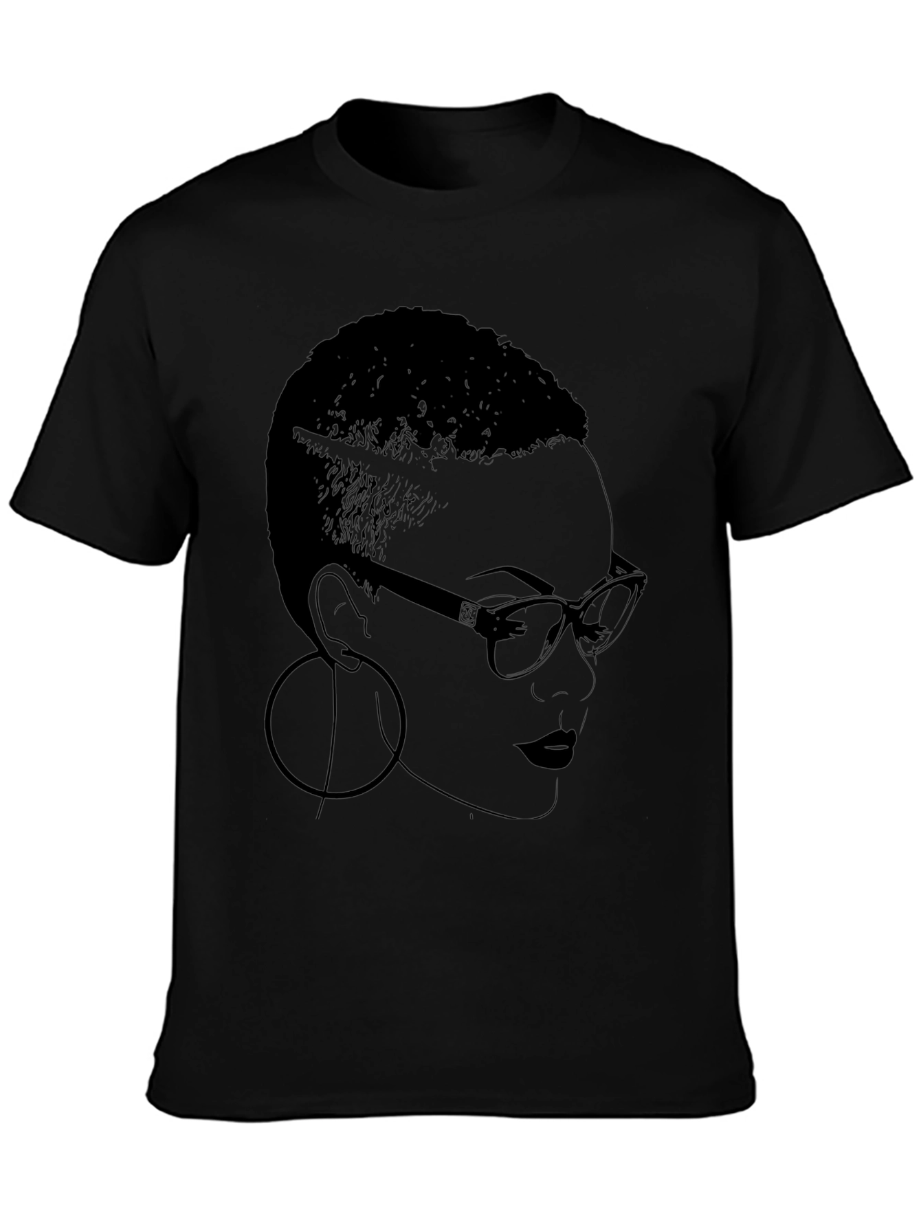 Bold Graphic Tee - Woman with Glasses