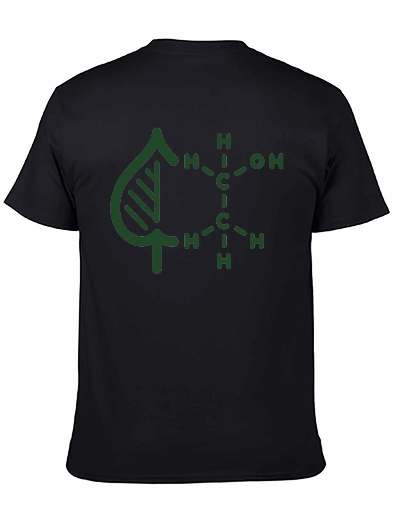 Nature Molecule Graphic Tee - Black Cotton Blend