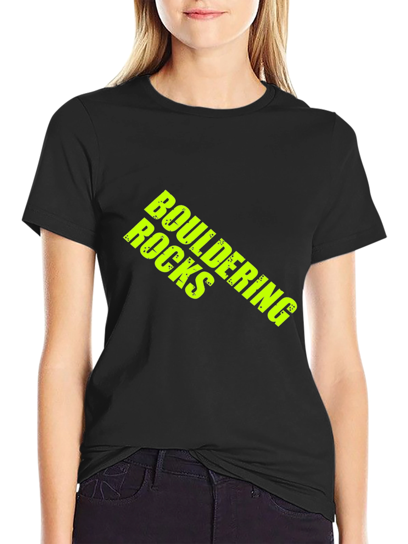 Bouldering Rocks T-Shirt - Black