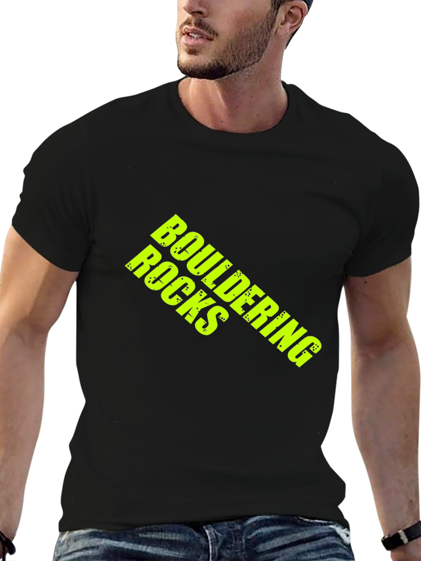 Bouldering Rocks T-Shirt - Black