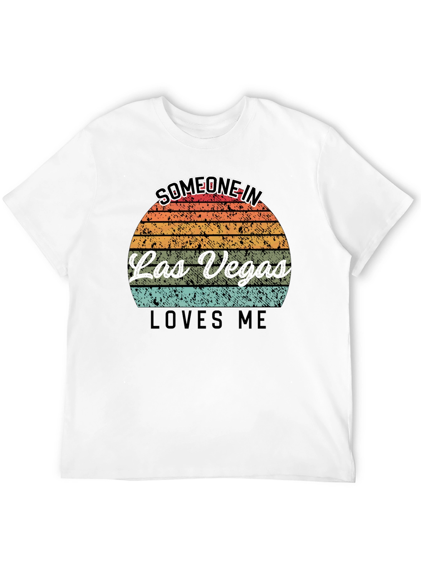 Las Vegas Lover T-Shirt - Retro Sunset Design