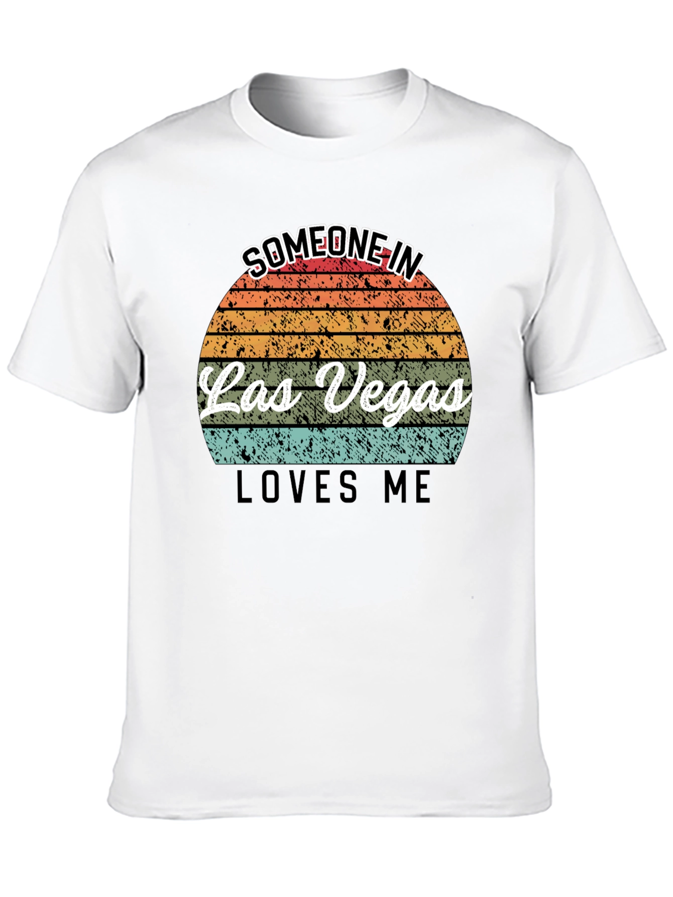 Las Vegas Lover T-Shirt - Retro Sunset Design