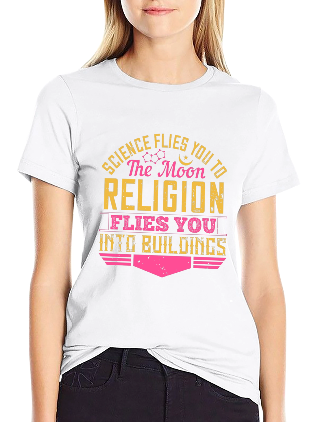 Science vs Religion Graphic Tee