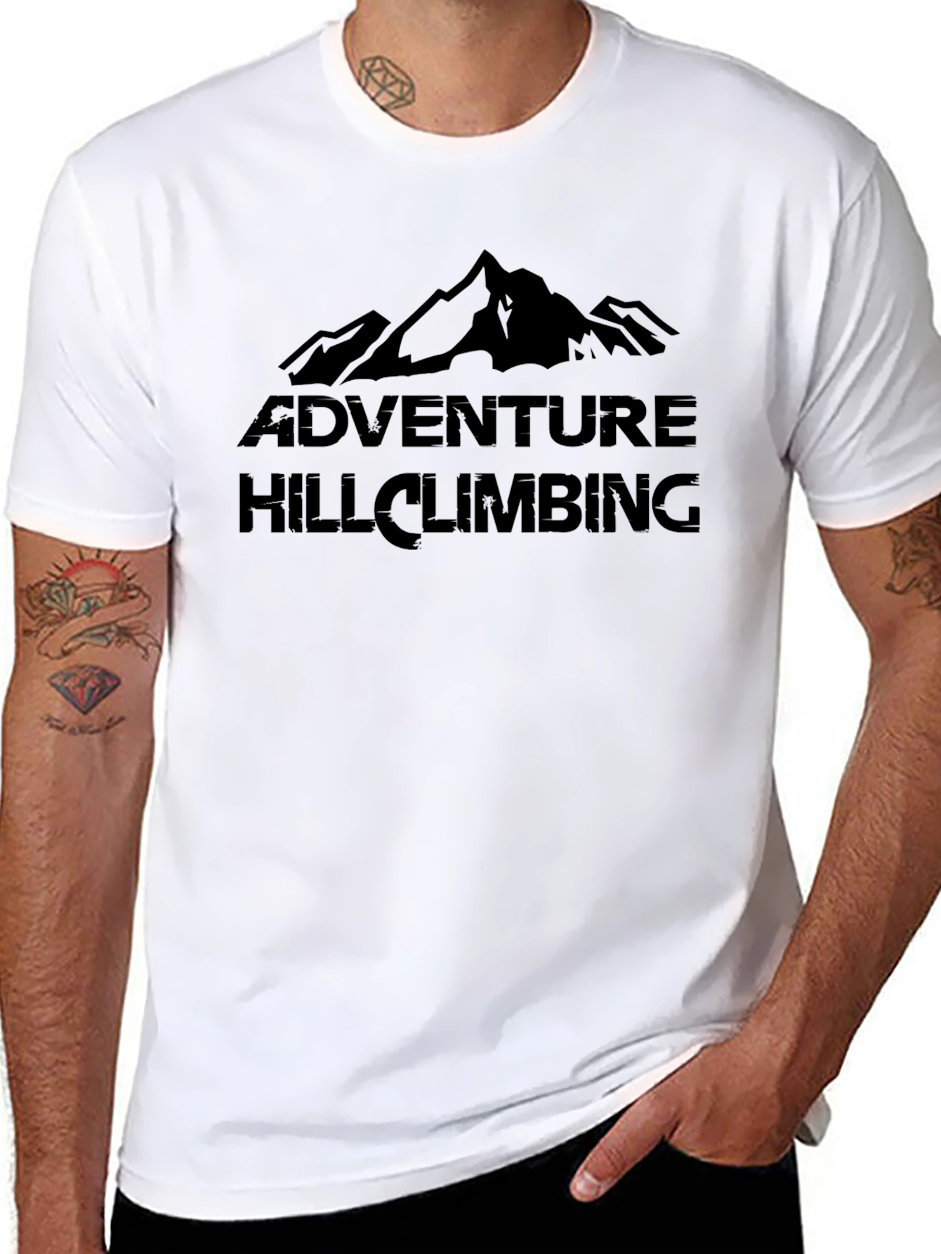 Adventure Hill Climbing T-Shirt - Mountain Graphic Tee