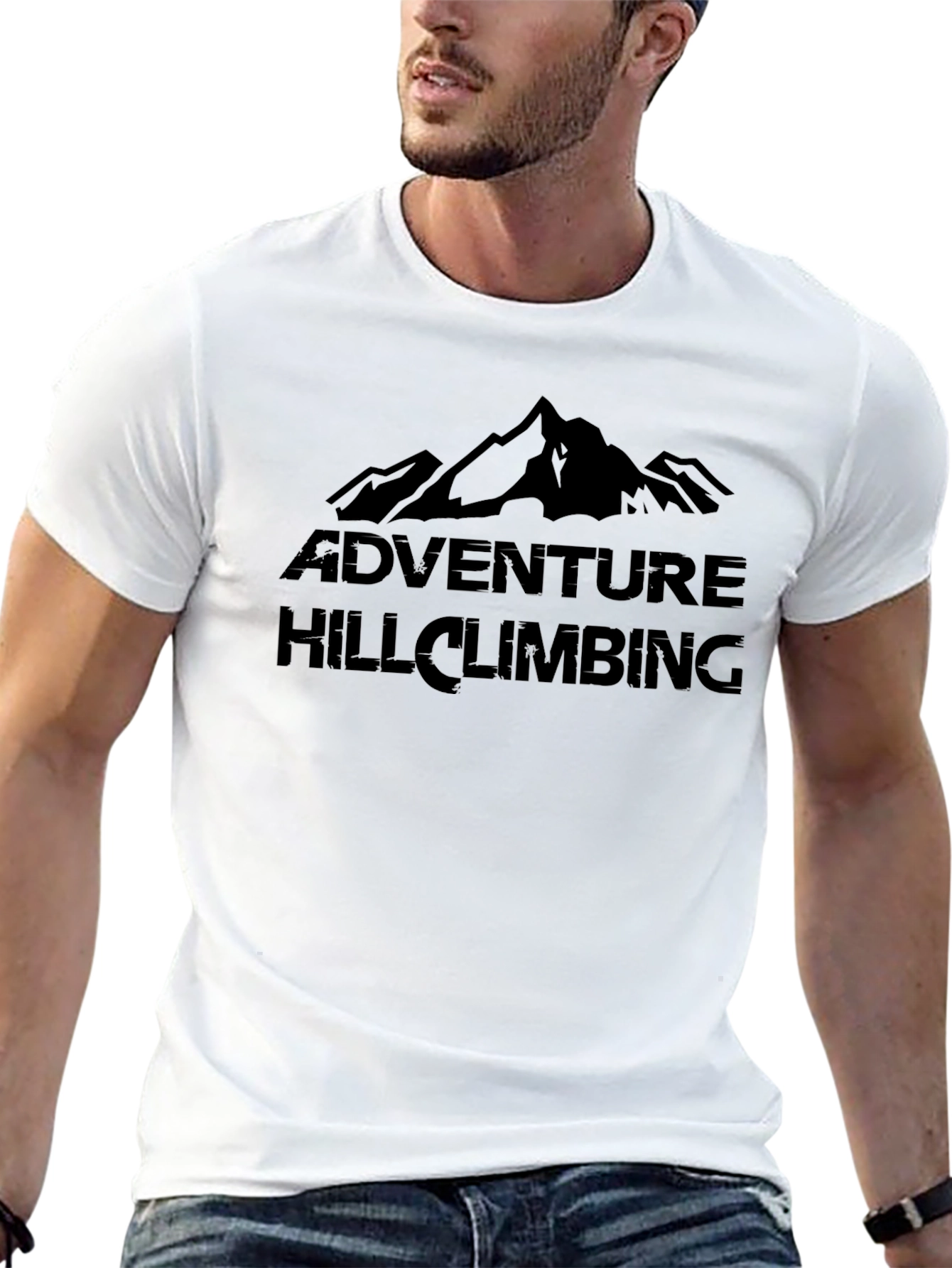 Adventure Hill Climbing T-Shirt - Mountain Graphic Tee