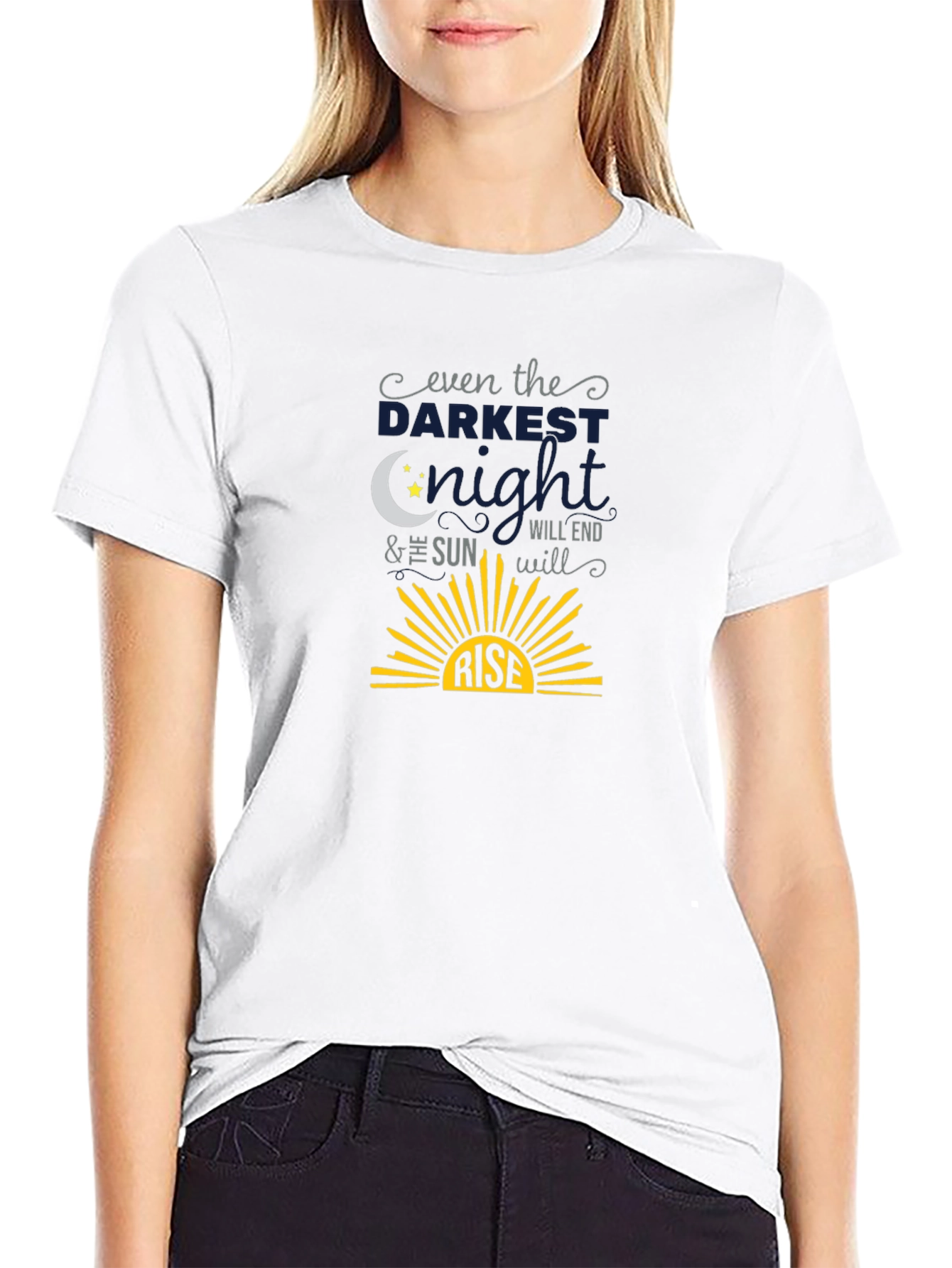 Inspirational Even The Darkest Night T-Shirt