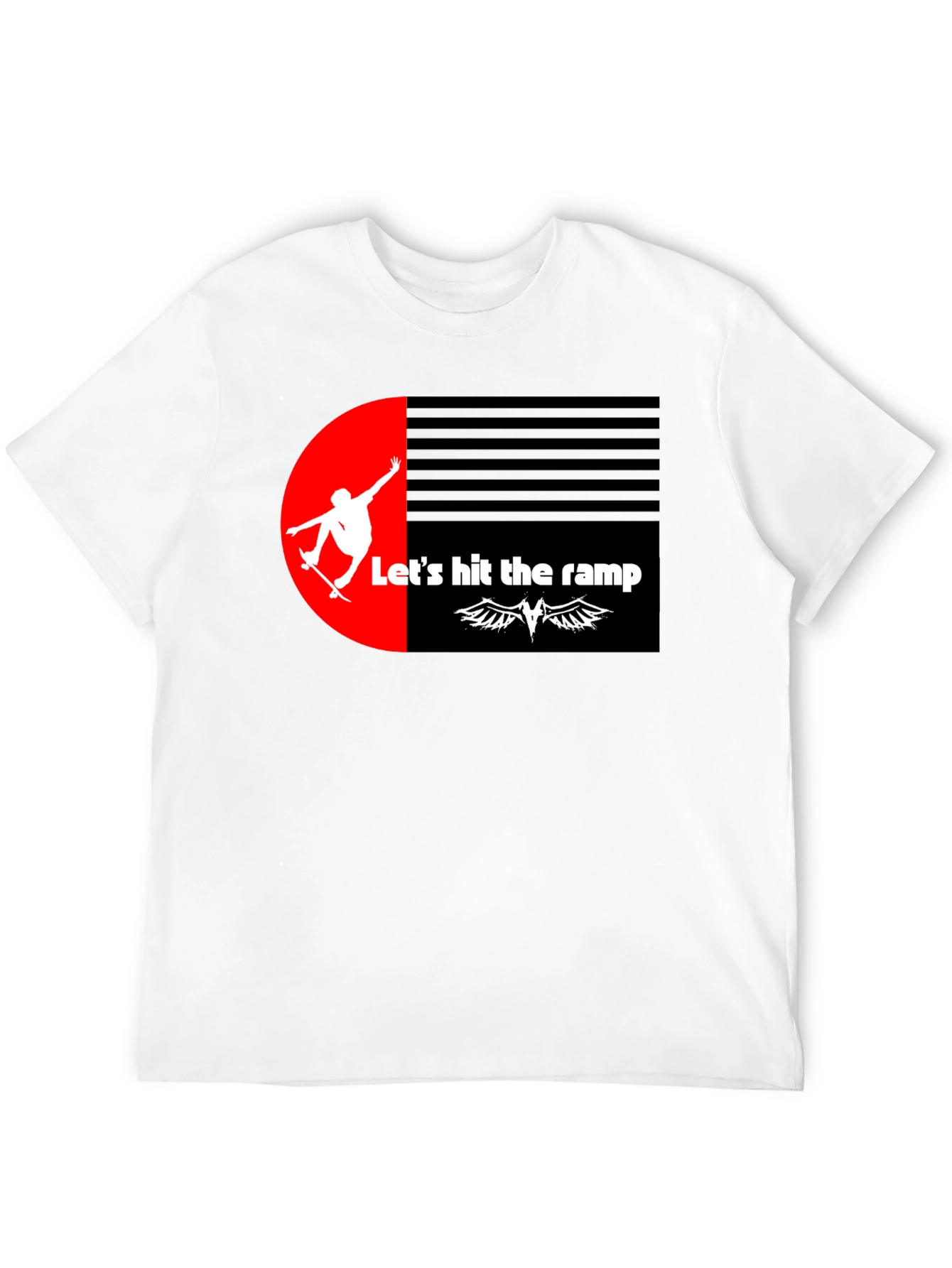 Skateboarding Graphic Tee - Lets Hit the Ramp!
