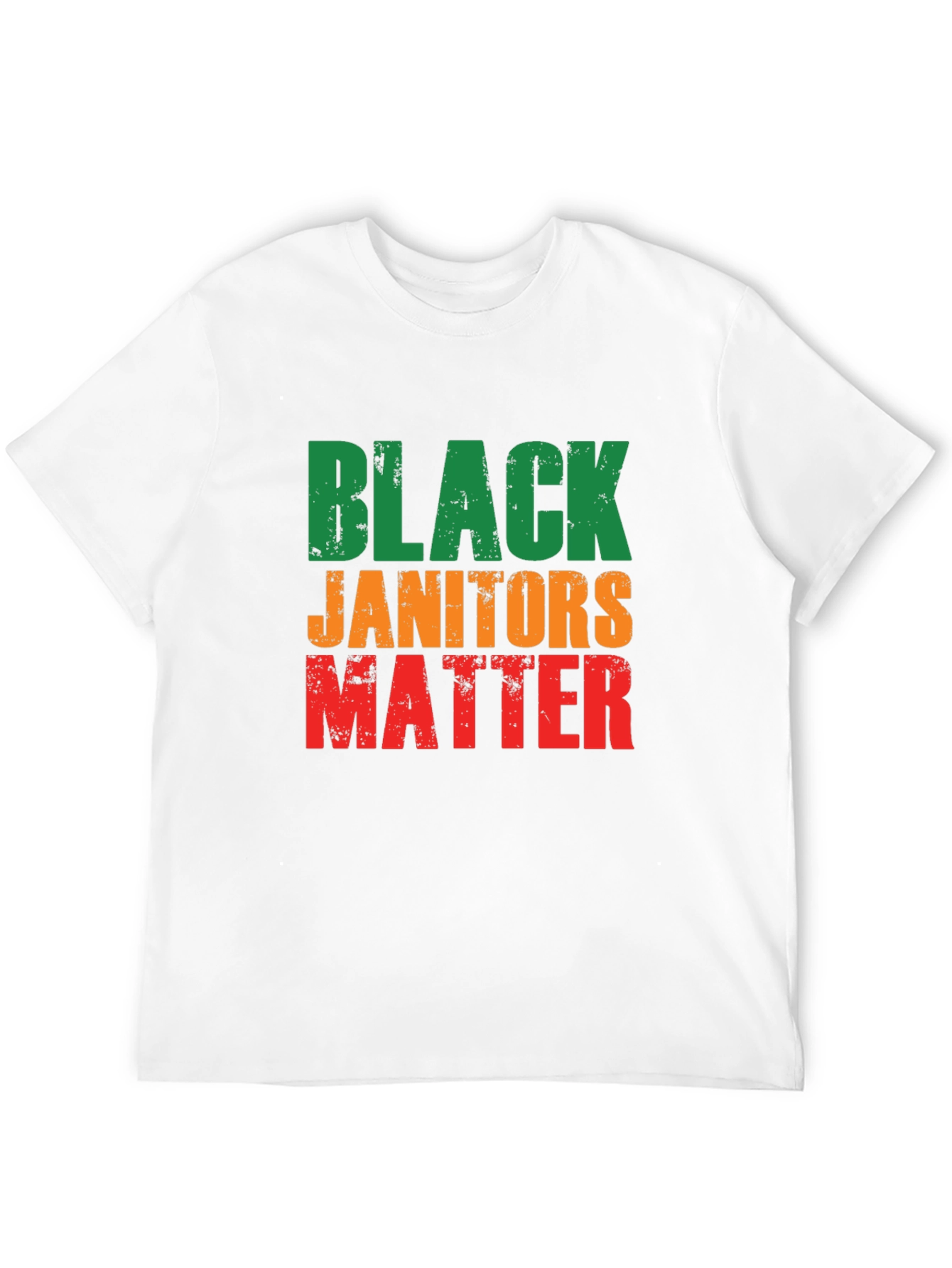 Black Janitors Matter Graphic T-Shirt