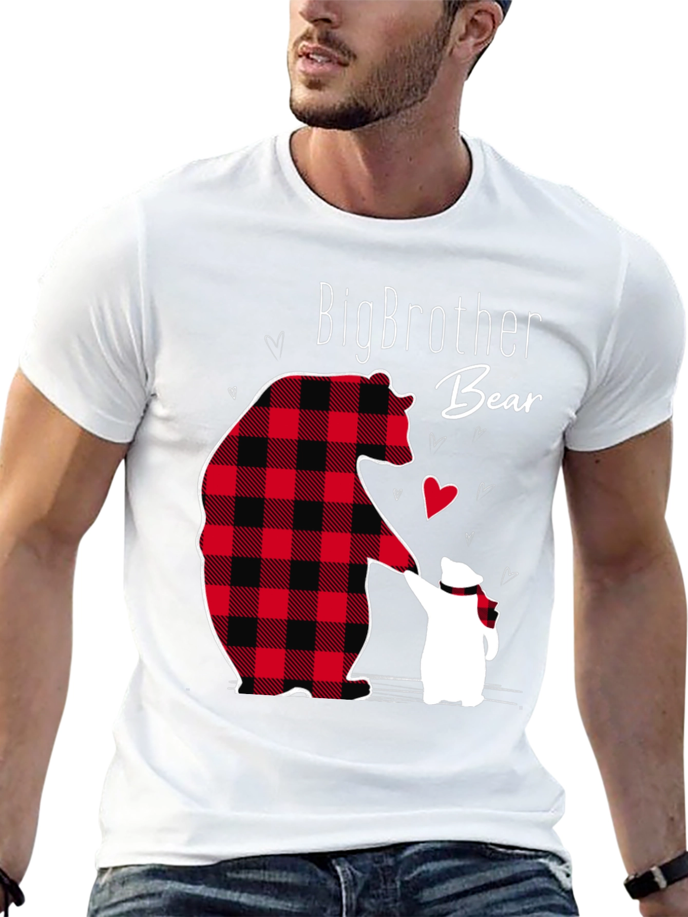 Big Brother Bear T-Shirt - Cute Matching Family Tee