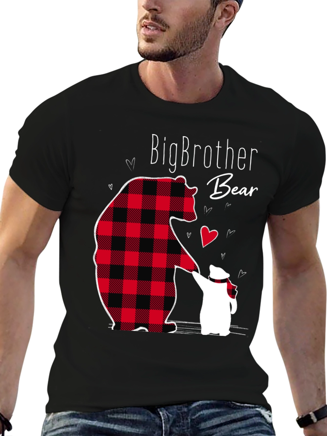 Big Brother Bear T-Shirt - Cute Matching Family Tee