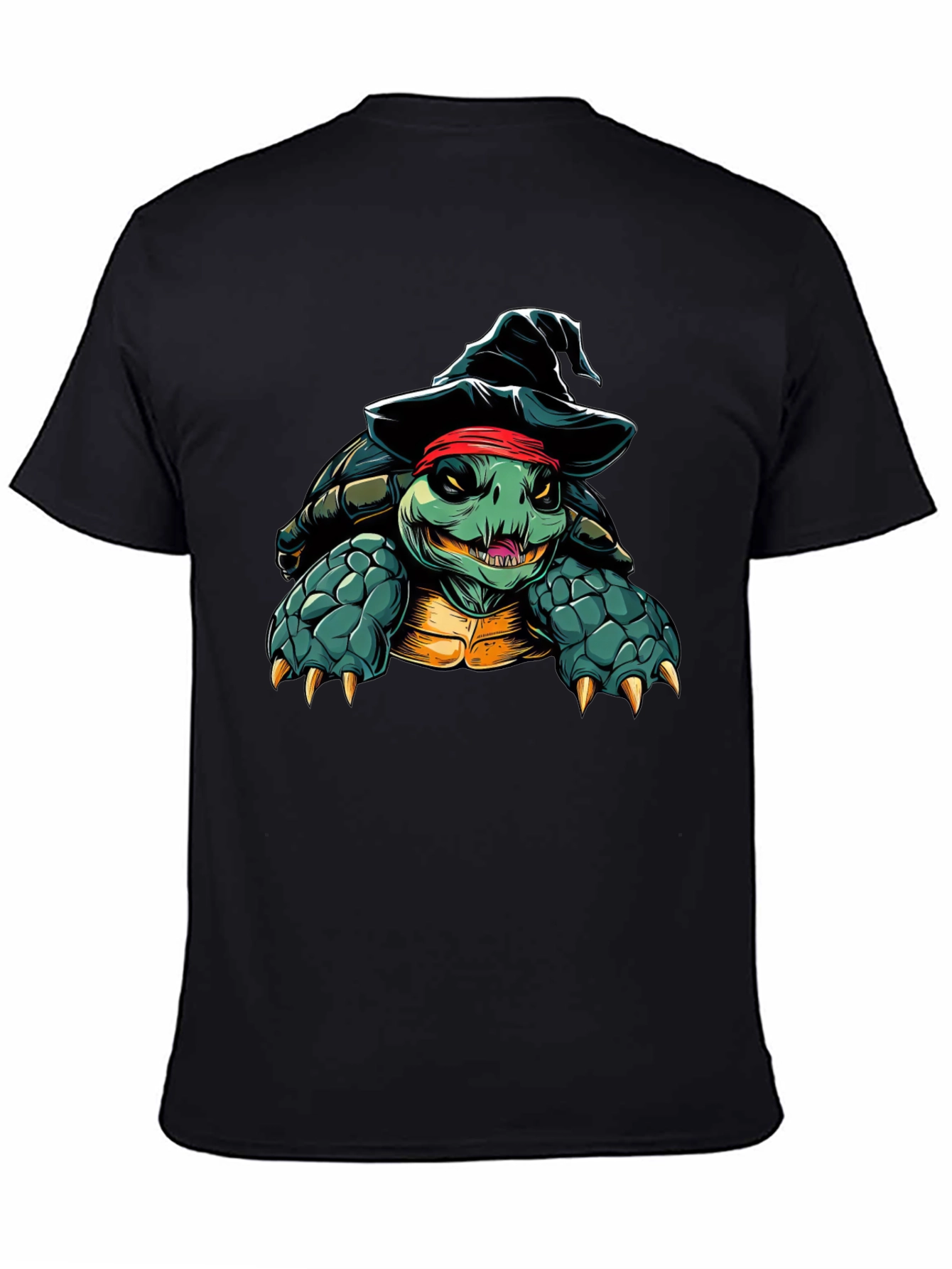 Pirate Turtle Black T-Shirt