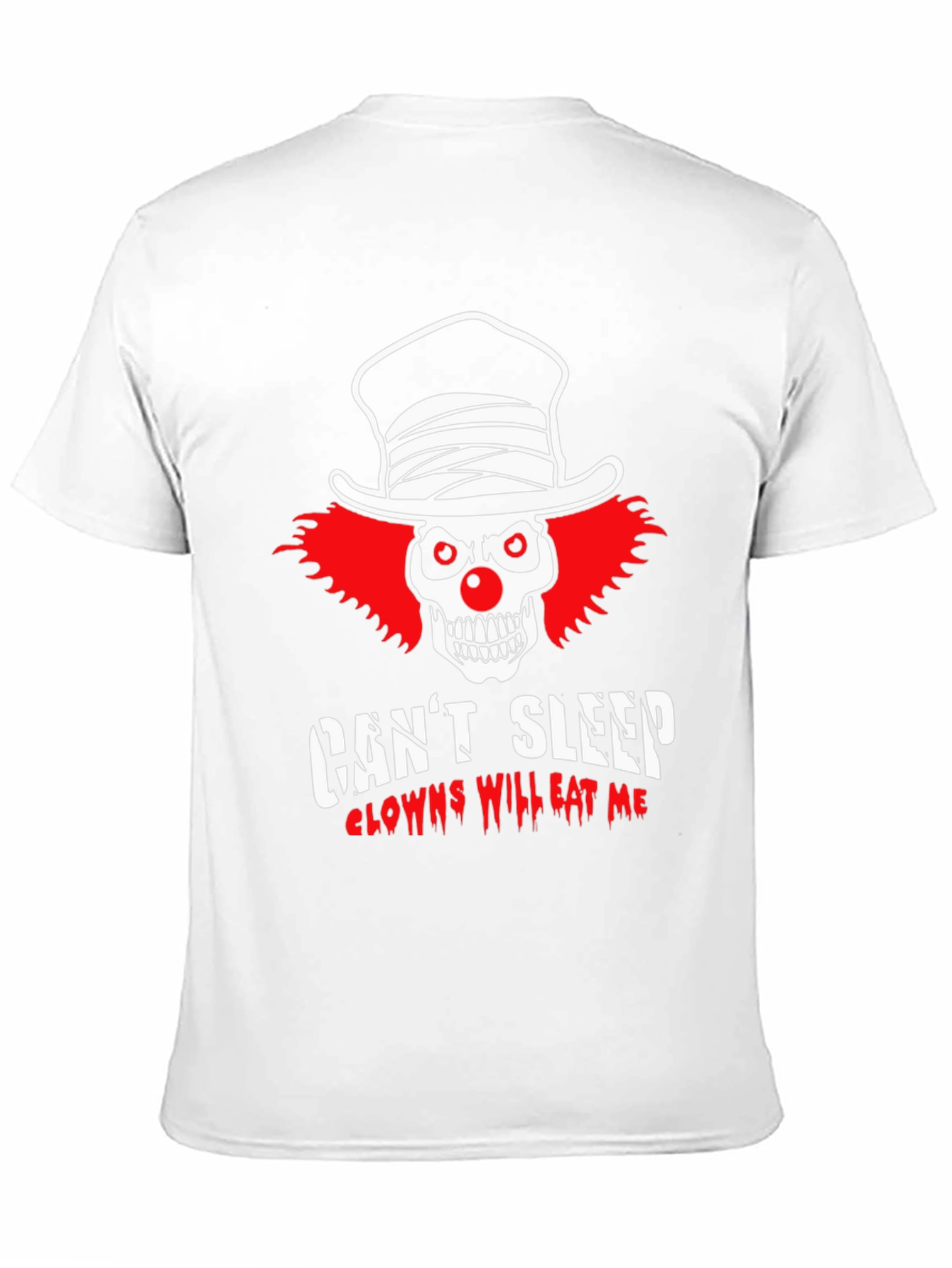 Clown Skull Graphic T-Shirt - Cant Sleep