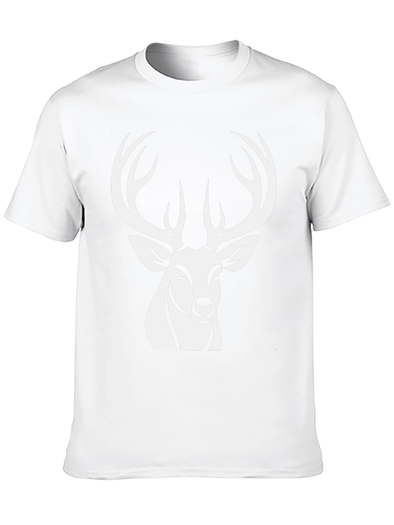Deer Graphic Tee - Stylish Black Cotton Shirt