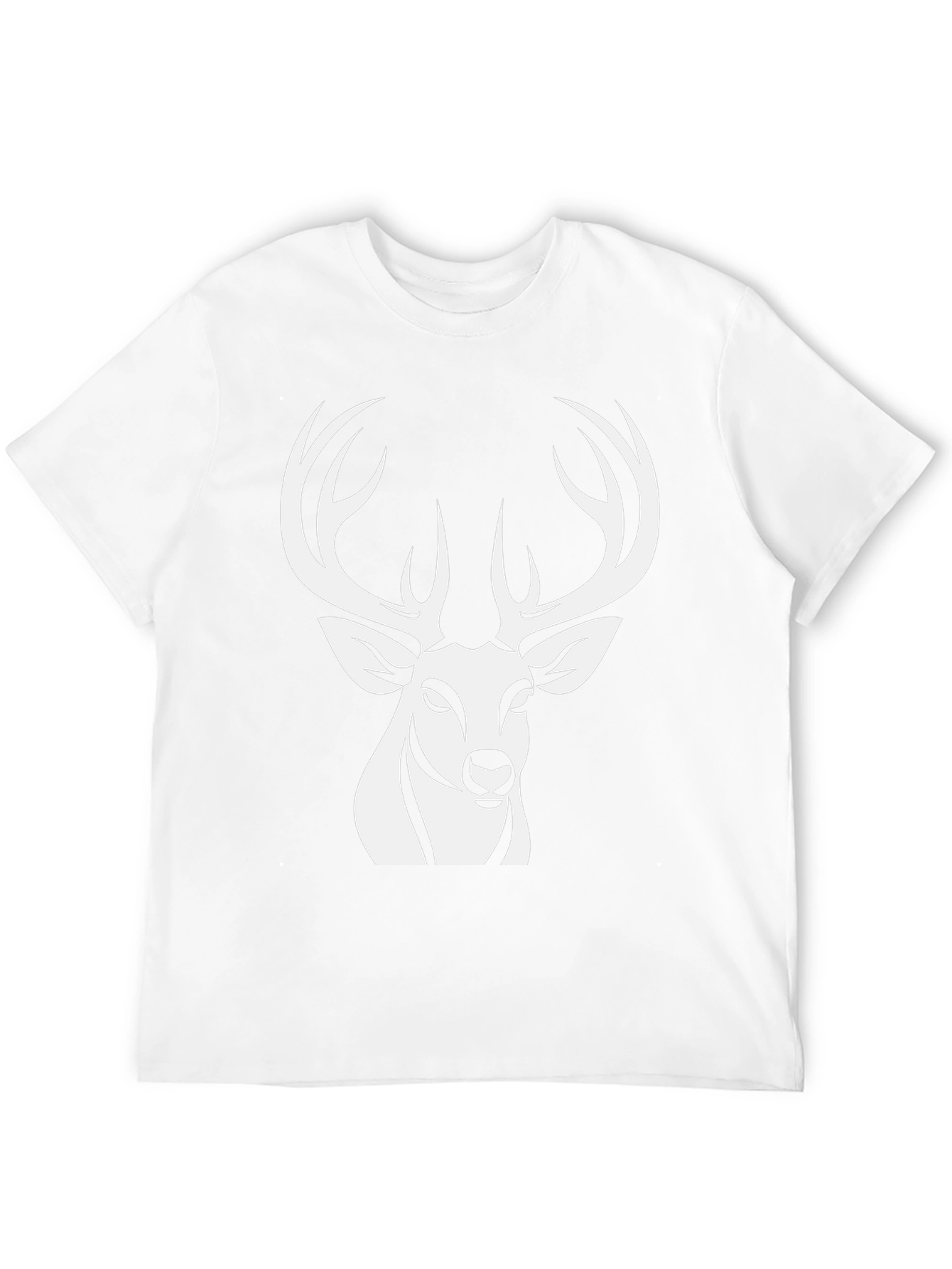 Deer Graphic Tee - Stylish Black Cotton Shirt