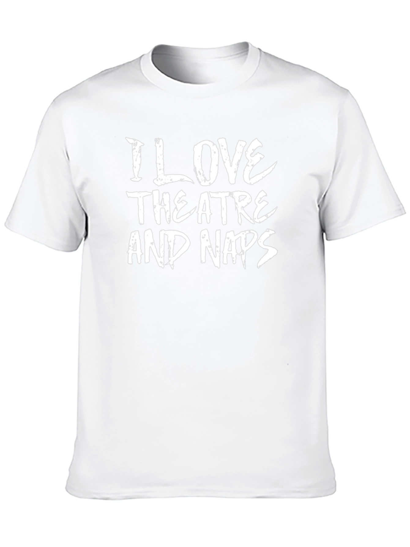 I Love Theatre and Naps Black T-Shirt