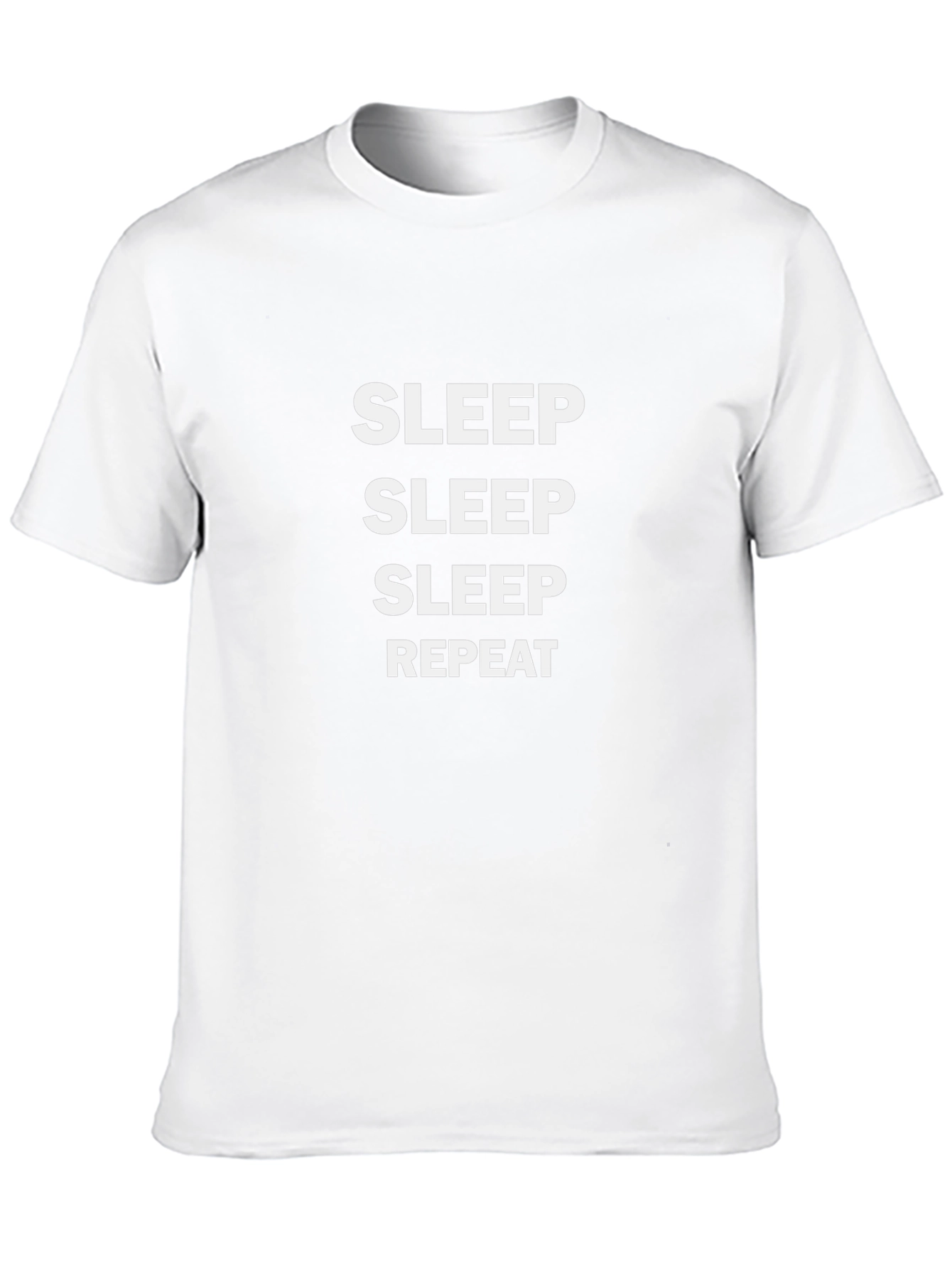 Sleep Repeat Graphic Tee - Black Cotton T-Shirt
