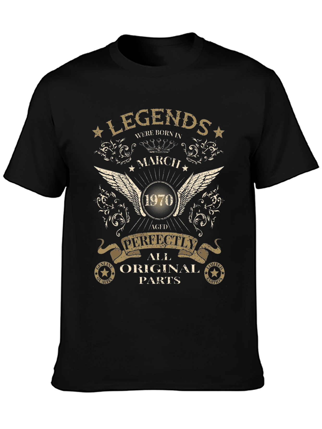 Legends Born in March 1970 T-Shirt