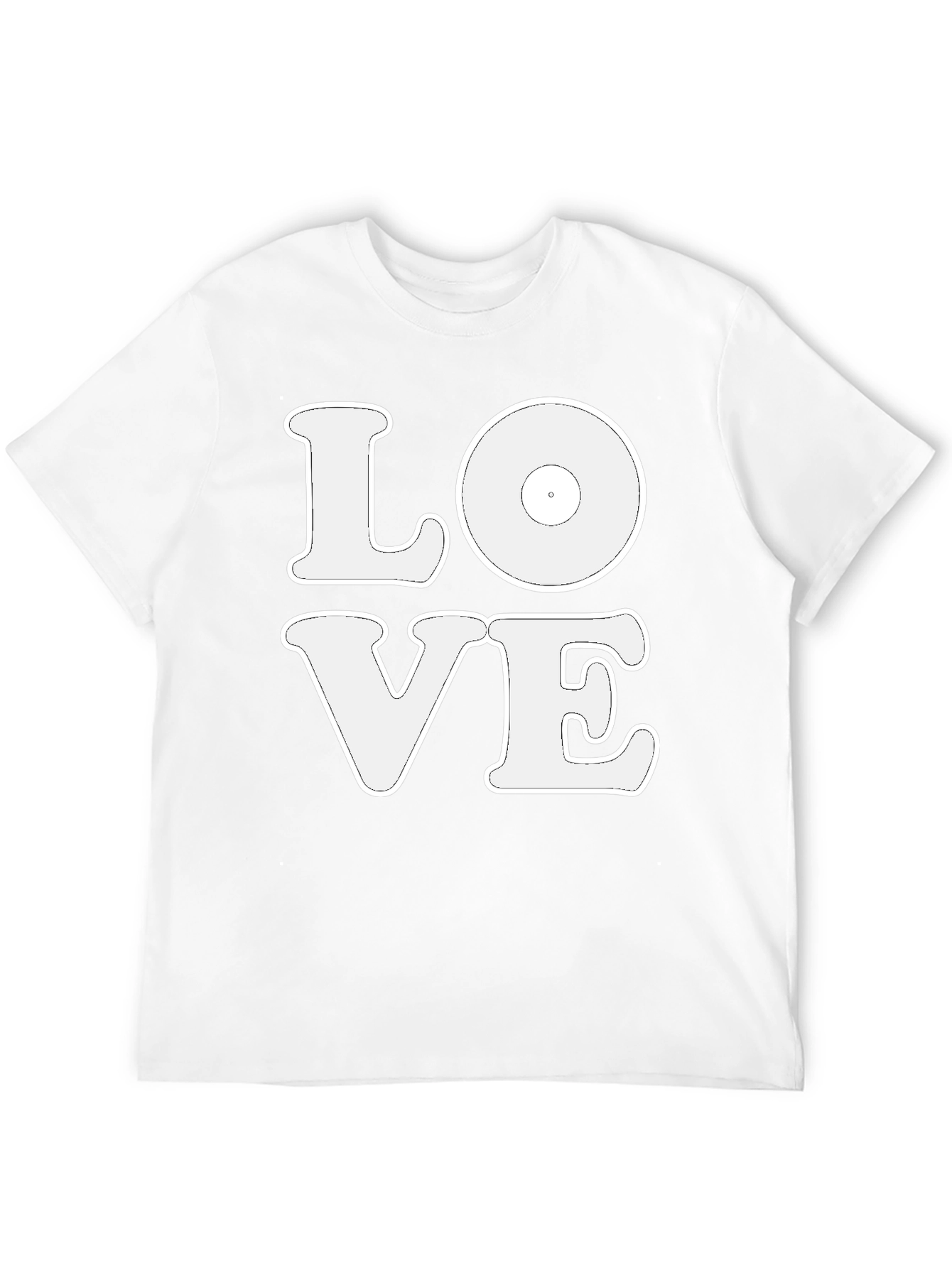 LOVE Vinyl Record Graphic Black T-Shirt
