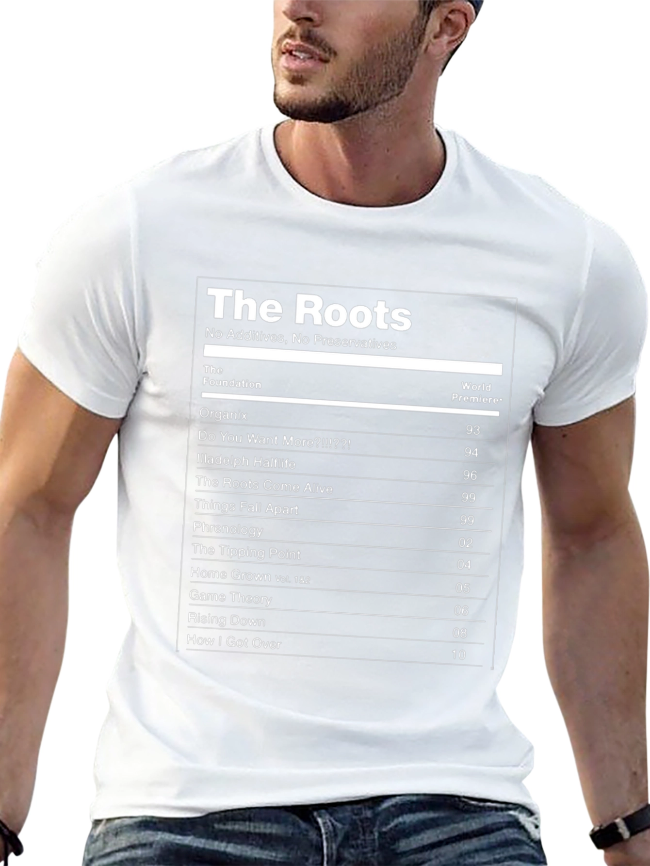 The Roots Album List T-Shirt - Black