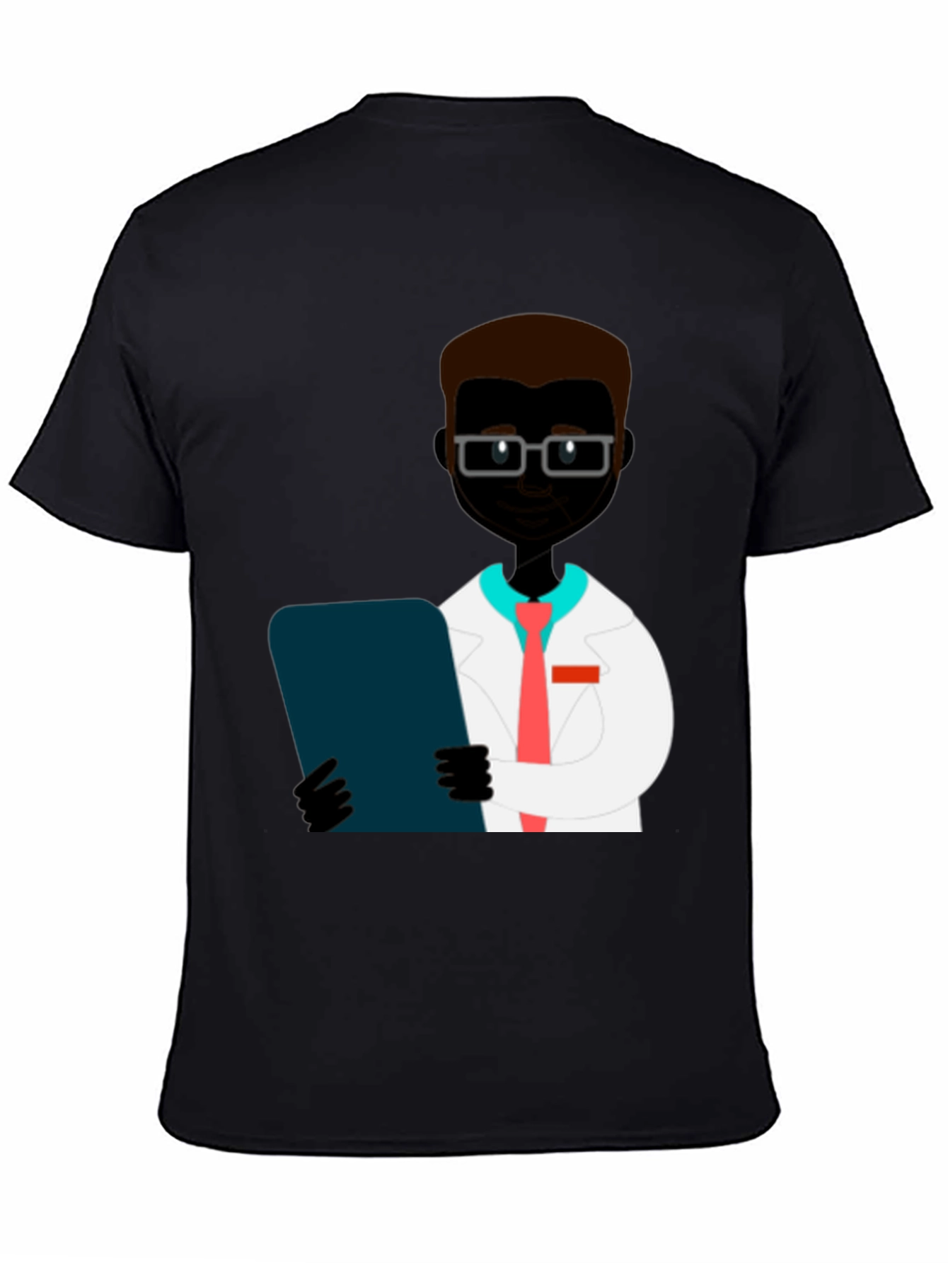 Doctor Graphic Print T-Shirt - Black