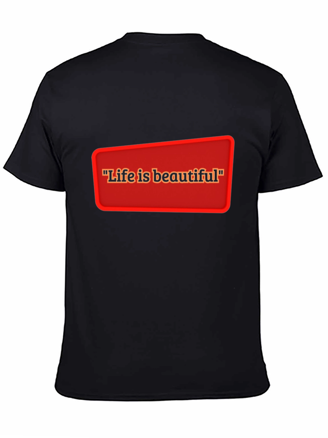 Life is Beautiful T-Shirt - Black Casual Tee