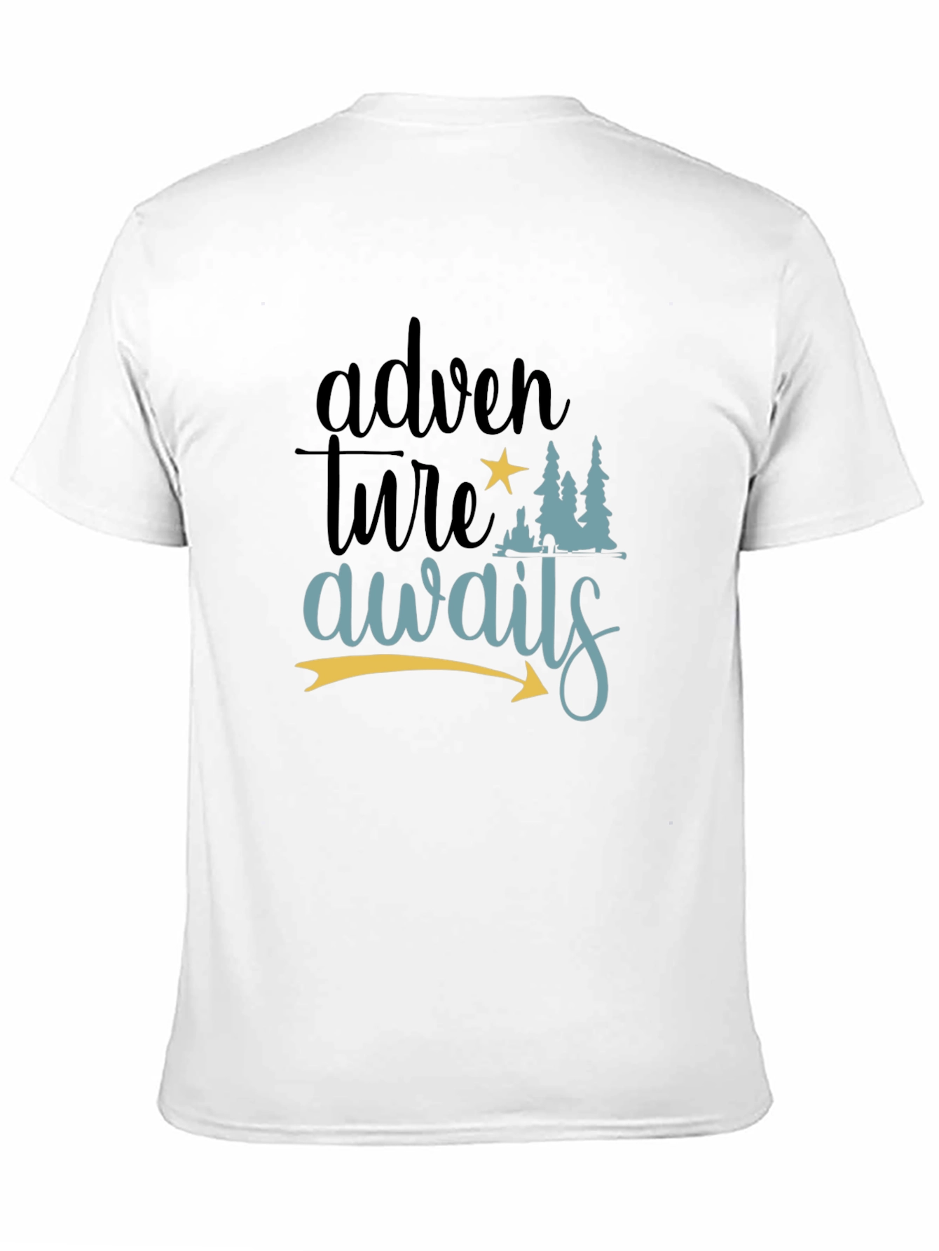 Adventure Awaits Graphic Tee - Black