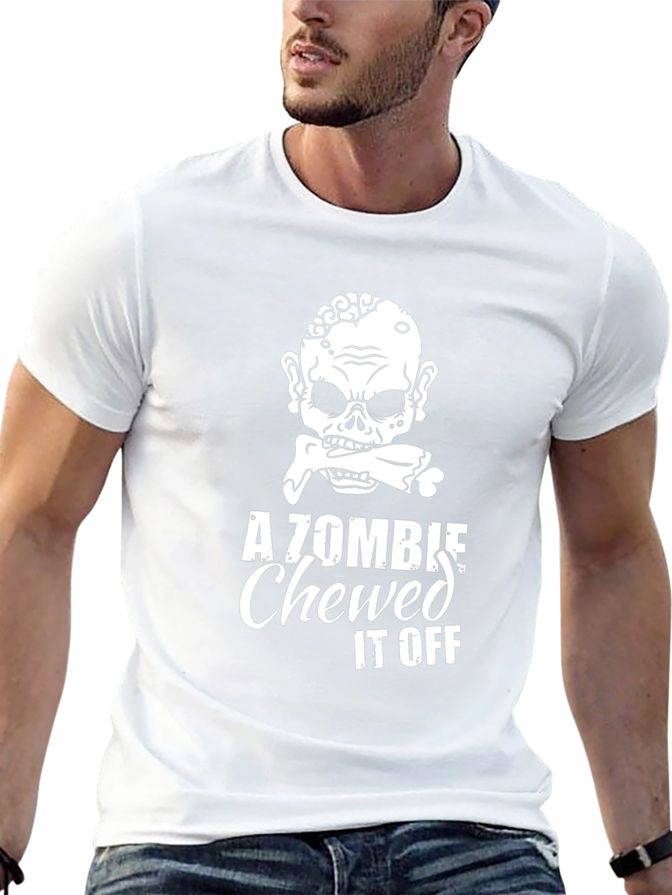 Zombie Chewed It Off Graphic T-Shirt