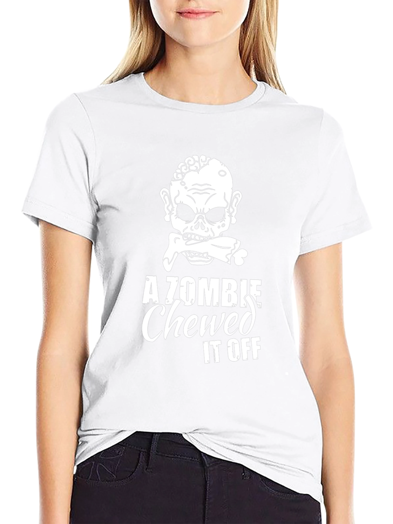 Zombie Chewed It Off Graphic T-Shirt