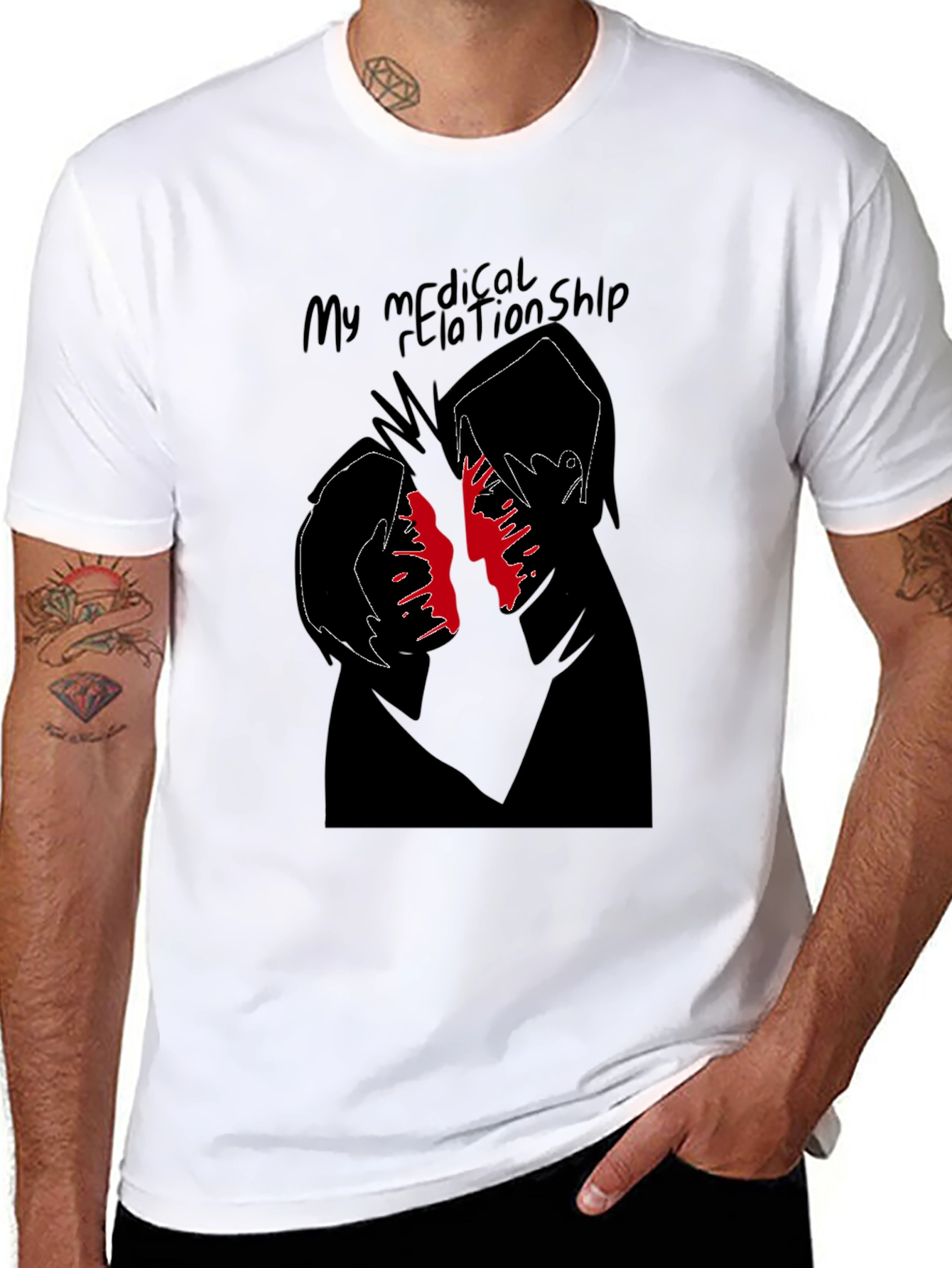 My Medical Relationship Black Graphic Tee