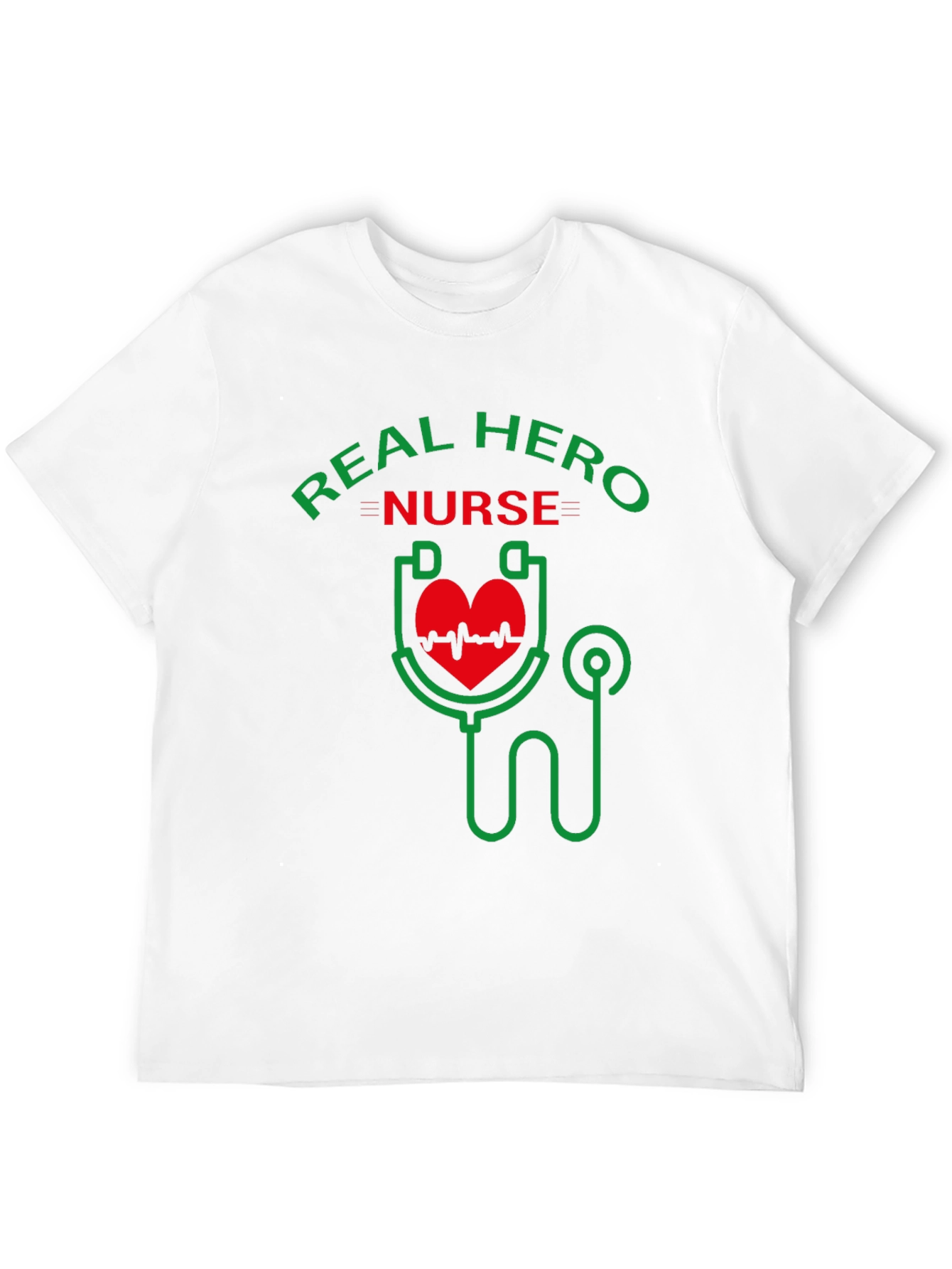 Real Hero Nurse Graphic T-Shirt - Black