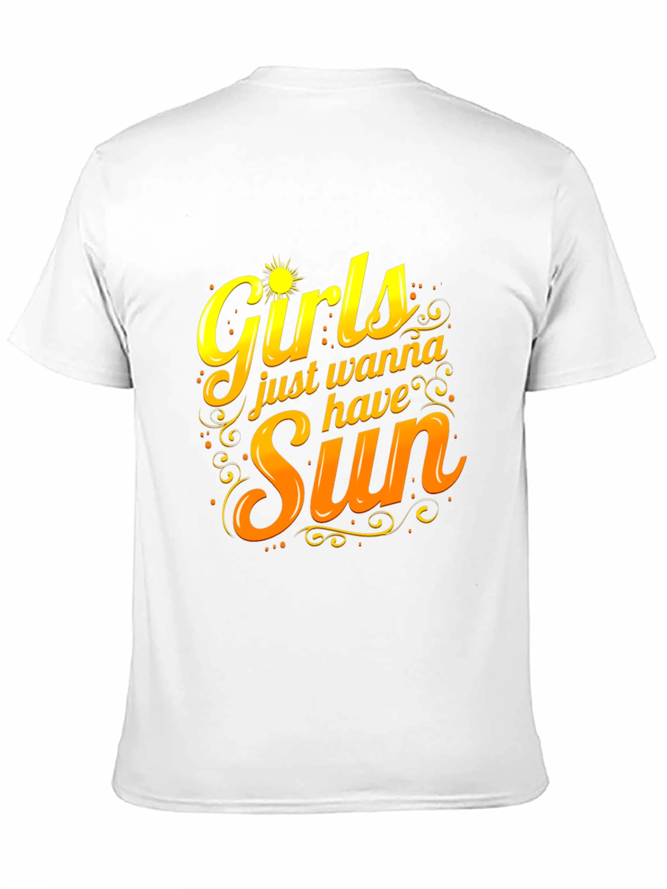 Girls Just Wanna Have Sun Black T-Shirt