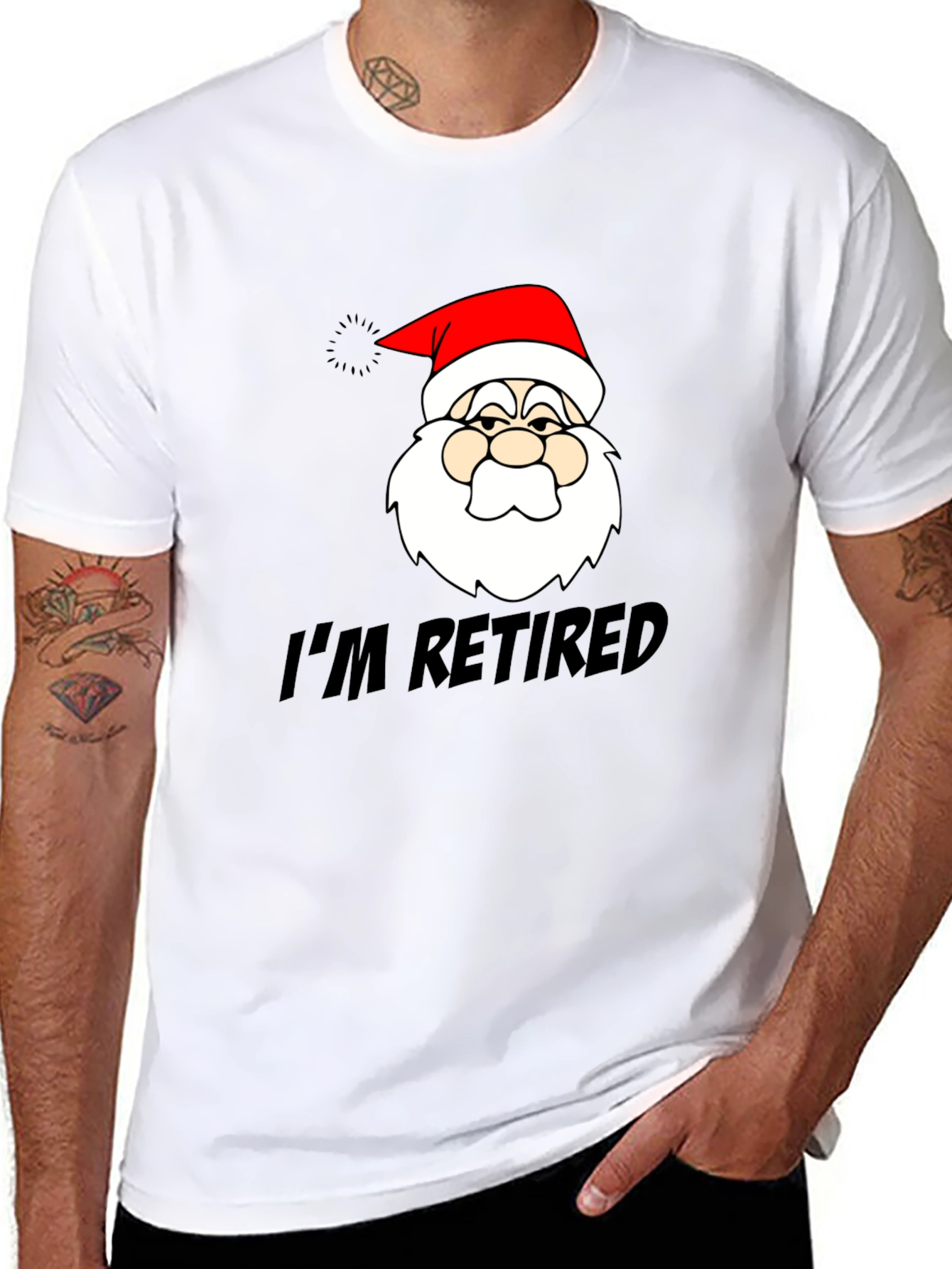 Im Retired Santa Graphic T-Shirt