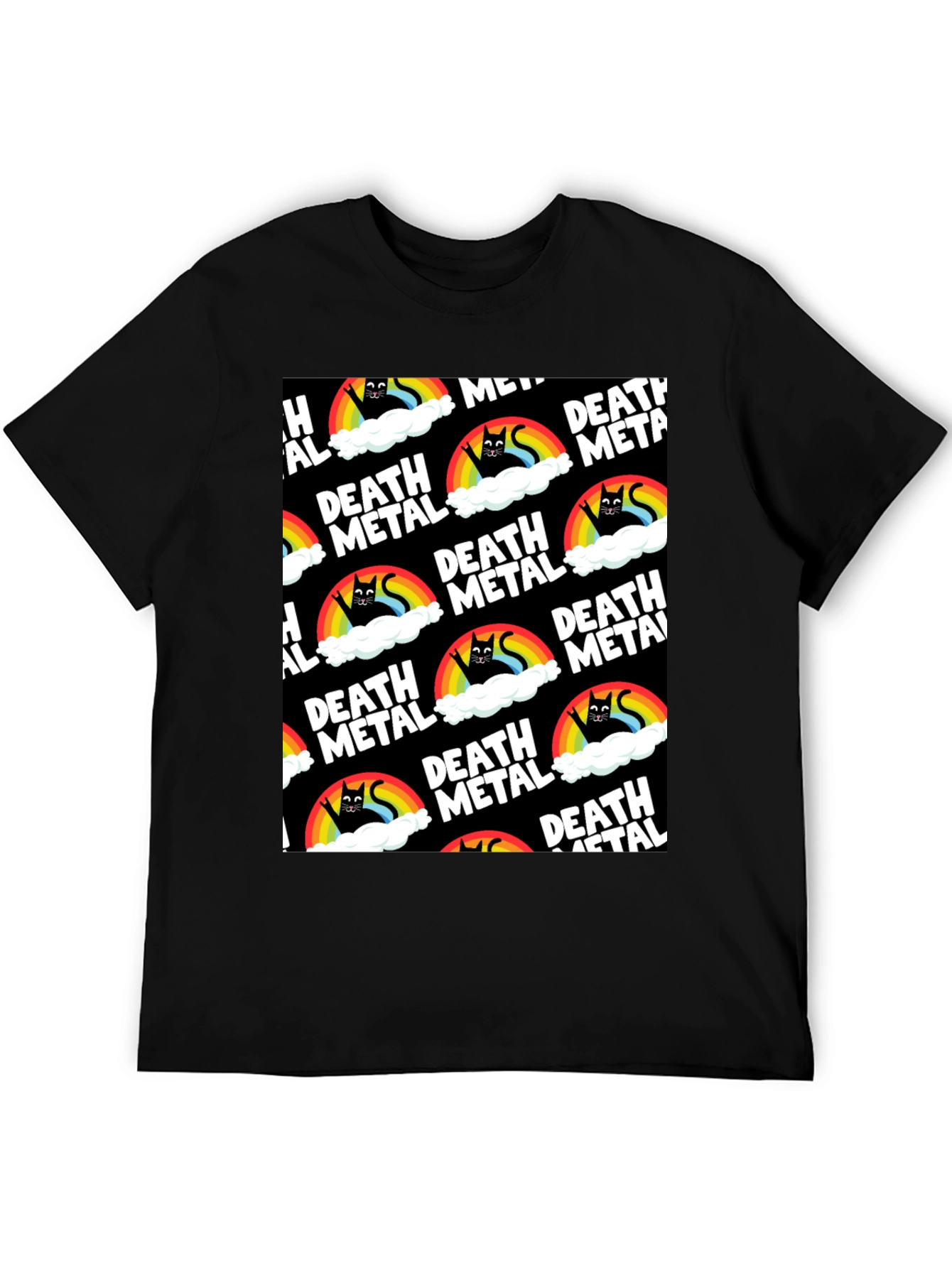 Death Metal Rainbow Cat T-Shirt