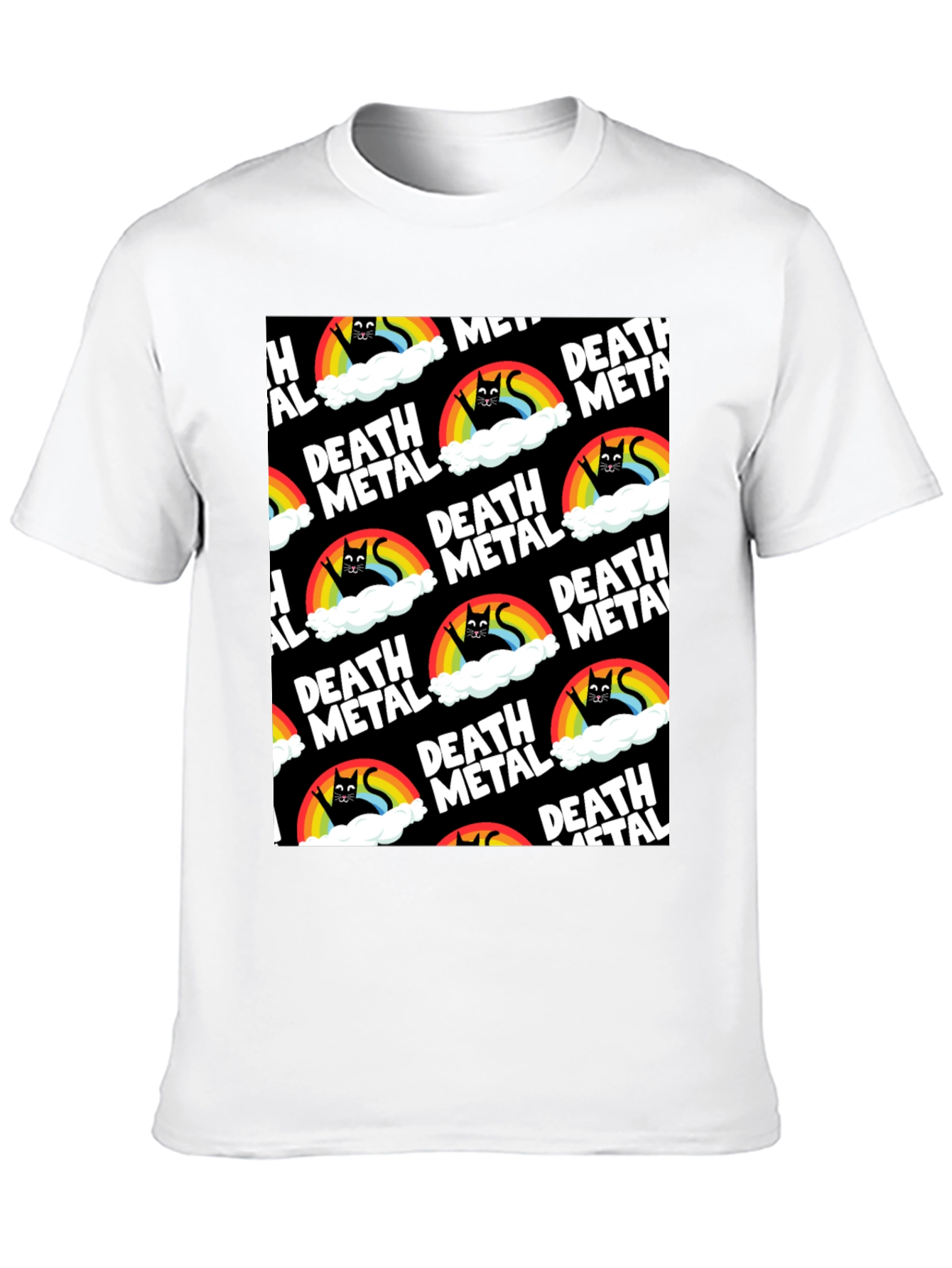 Death Metal Rainbow Cat T-Shirt