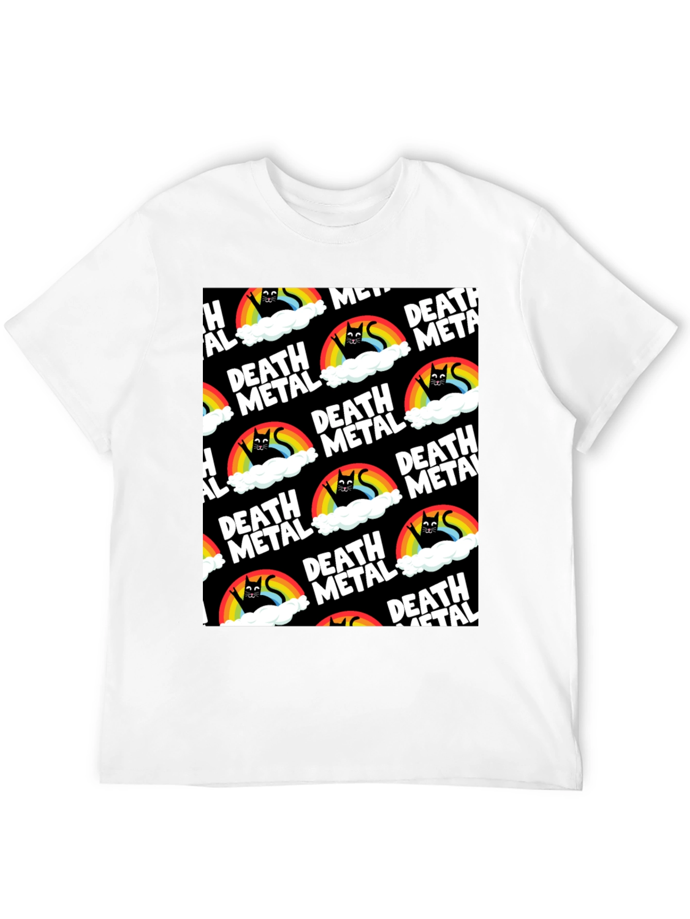 Death Metal Rainbow Cat T-Shirt